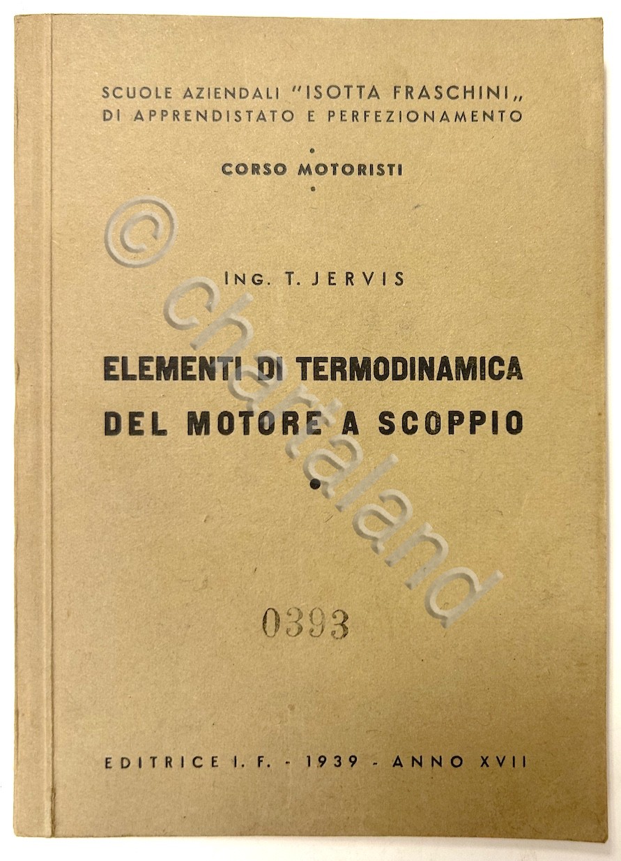 Jervis - Elementi di termodinamica motore scoppio - ed. 1939 …