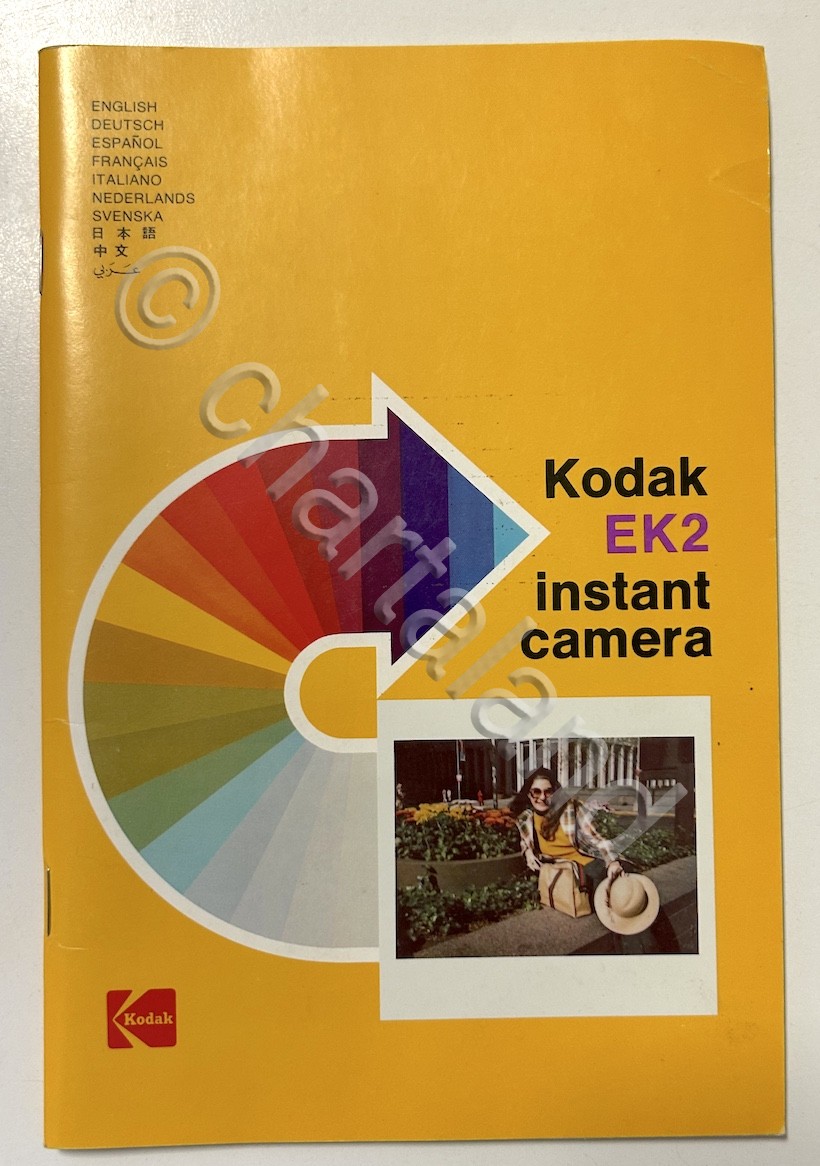 Kodak EK2 instant camera - Istruzioni - ed. 1977