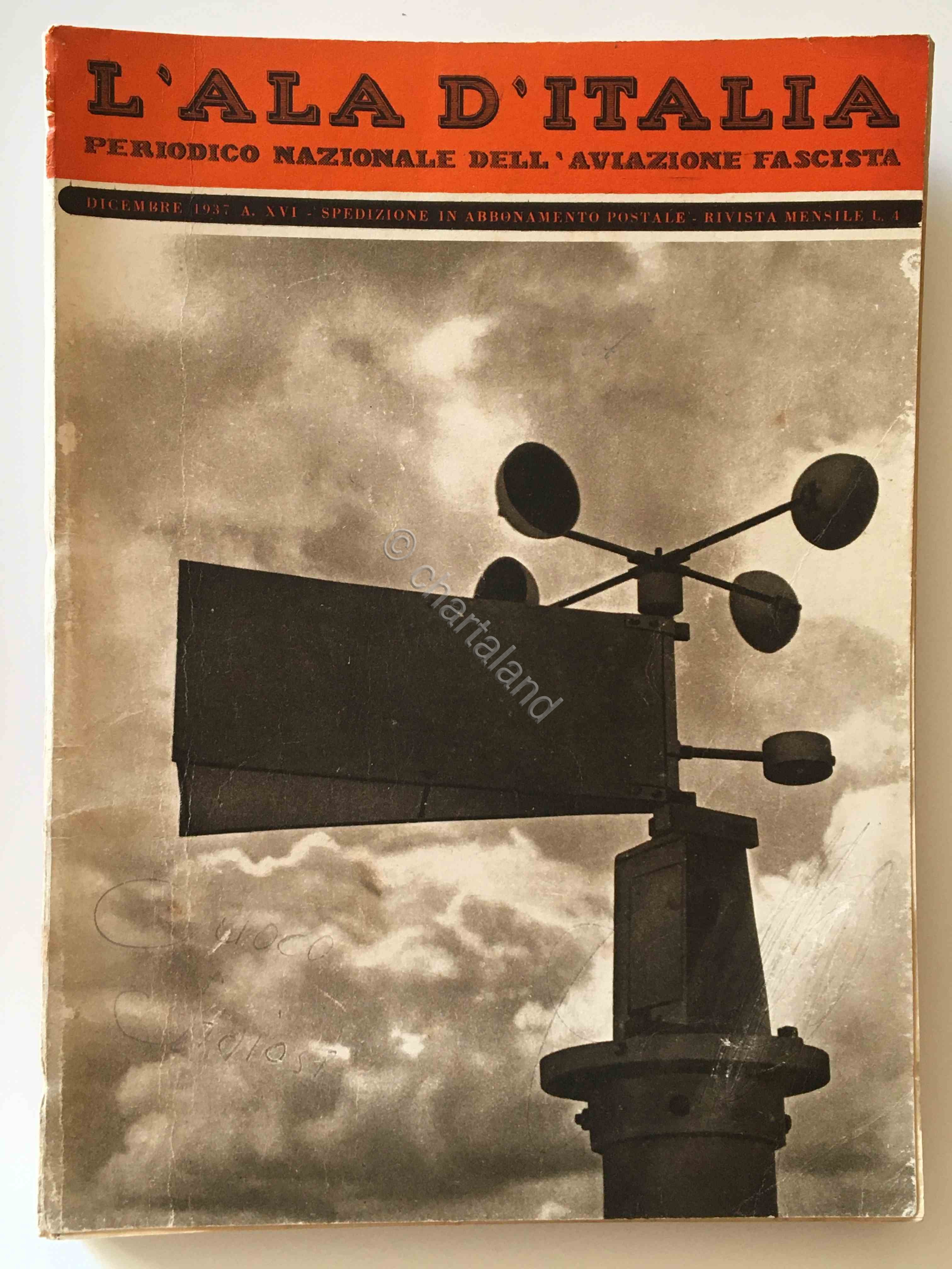 L'Ala d'Italia - Periodico Nazionale dell' Aviazione Fascista - Dicembre …