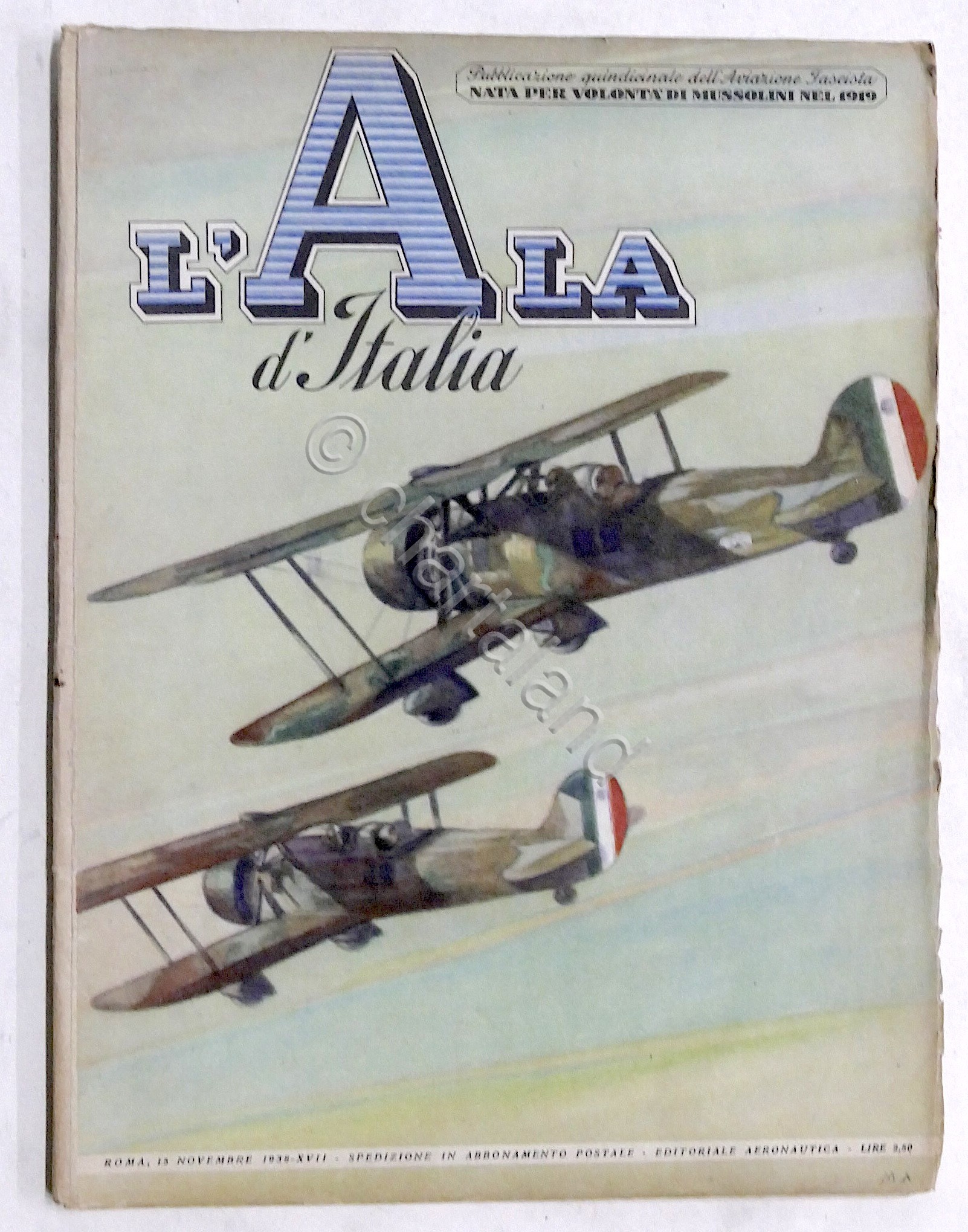 Quindicinale dell'Aviazione Fascista - L'Ala d'Italia - 15 Novembre 1938