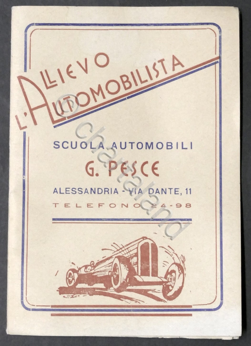 L'Allievo Automobilista - Scuola Automobili G. Pesce - Alessandria - …