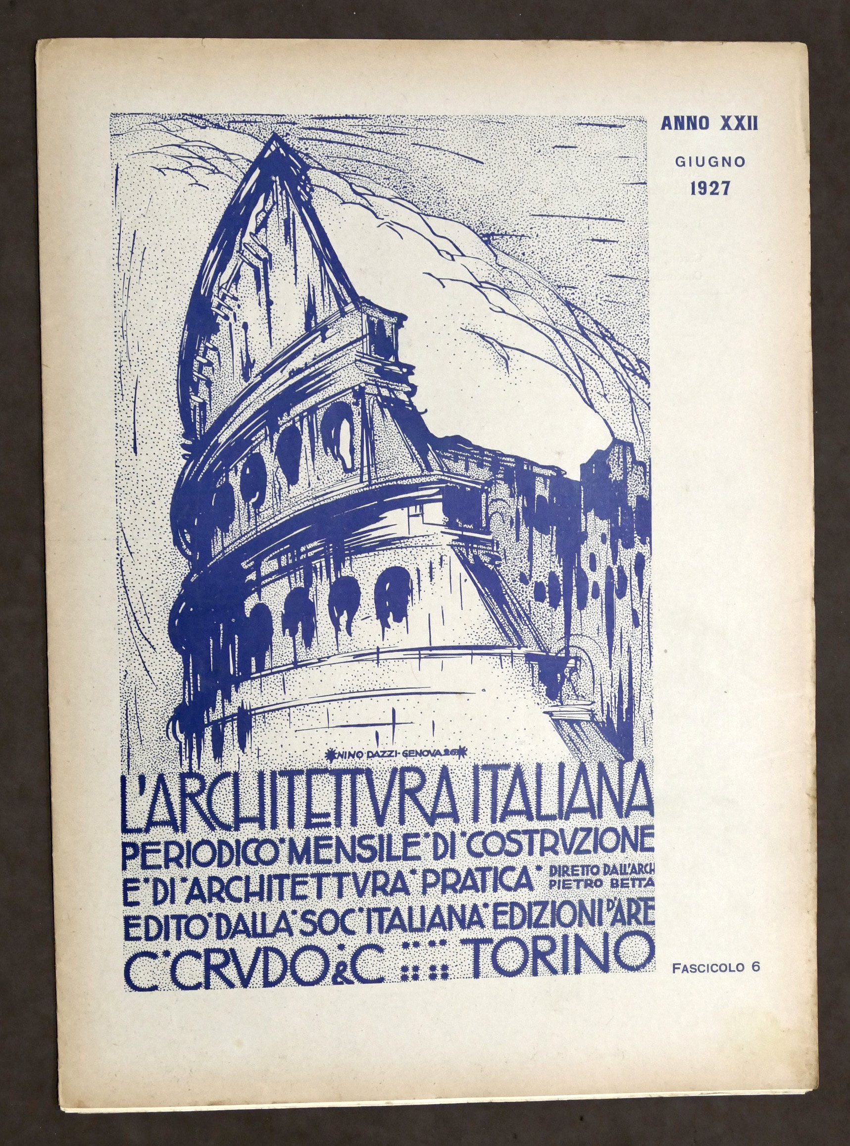 L'Architettura Italiana - Anno XXII - Giugno 1927 - Uffici …