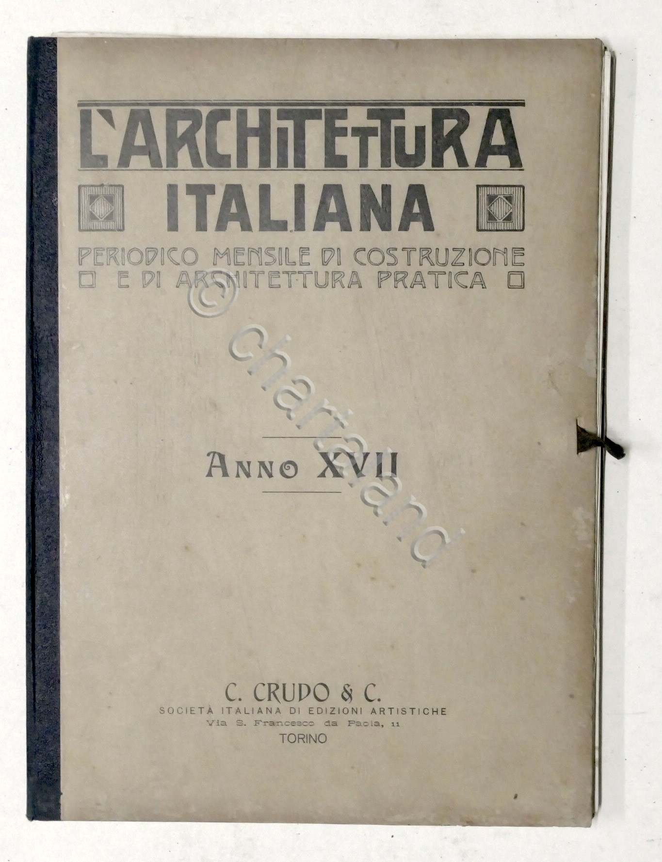 L'Architettura Italiana - Periodico mensile - Anno XVII completo - …