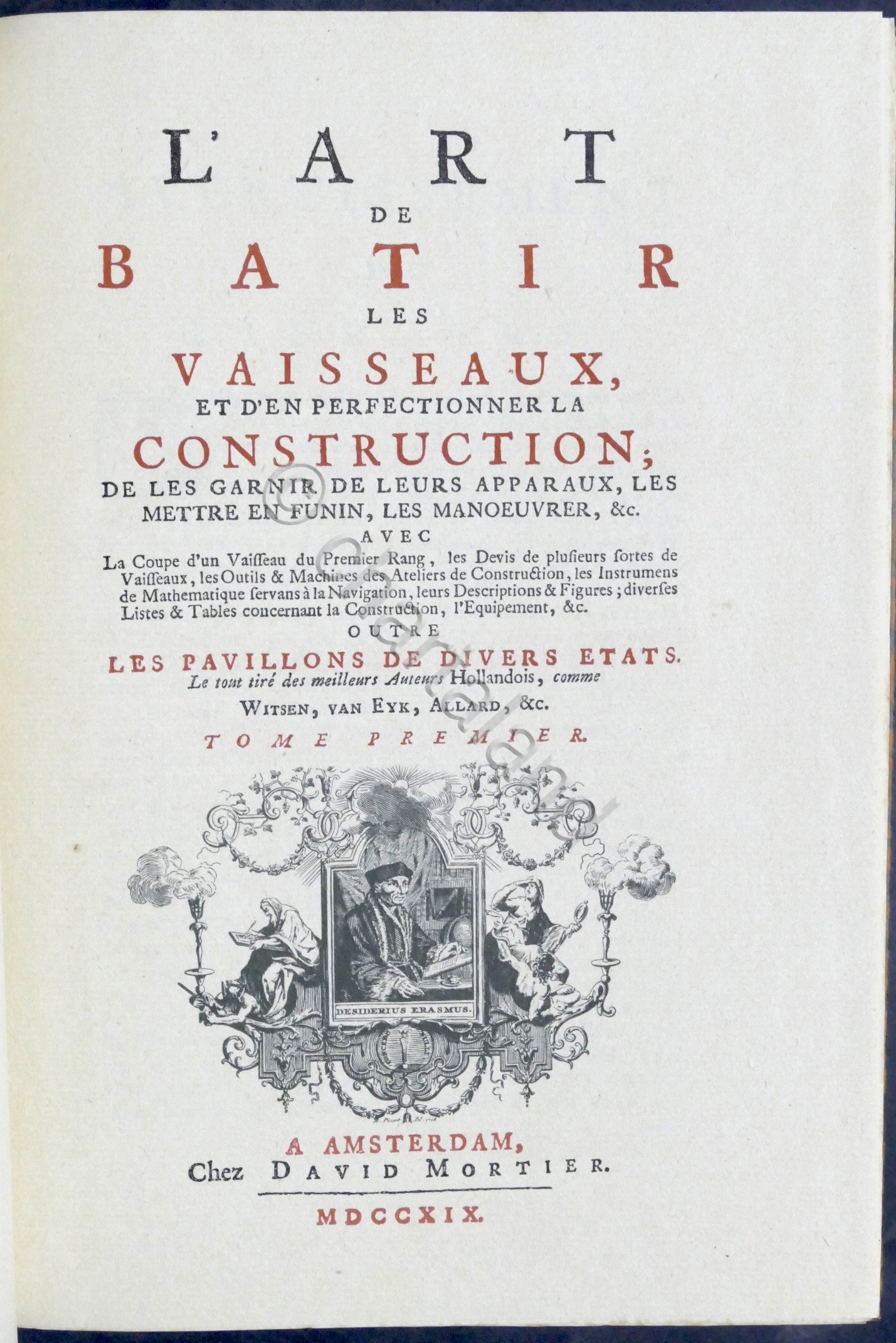 L'art de batir les vaisseaux - 1719 - Ristampa anastatica …