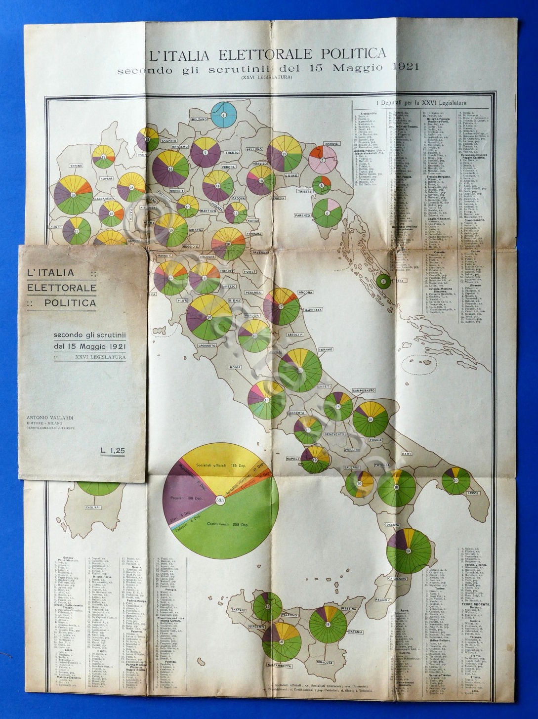 L' Italia Elettorale Politica - Risultati Scrutini 15 maggio 1921 …