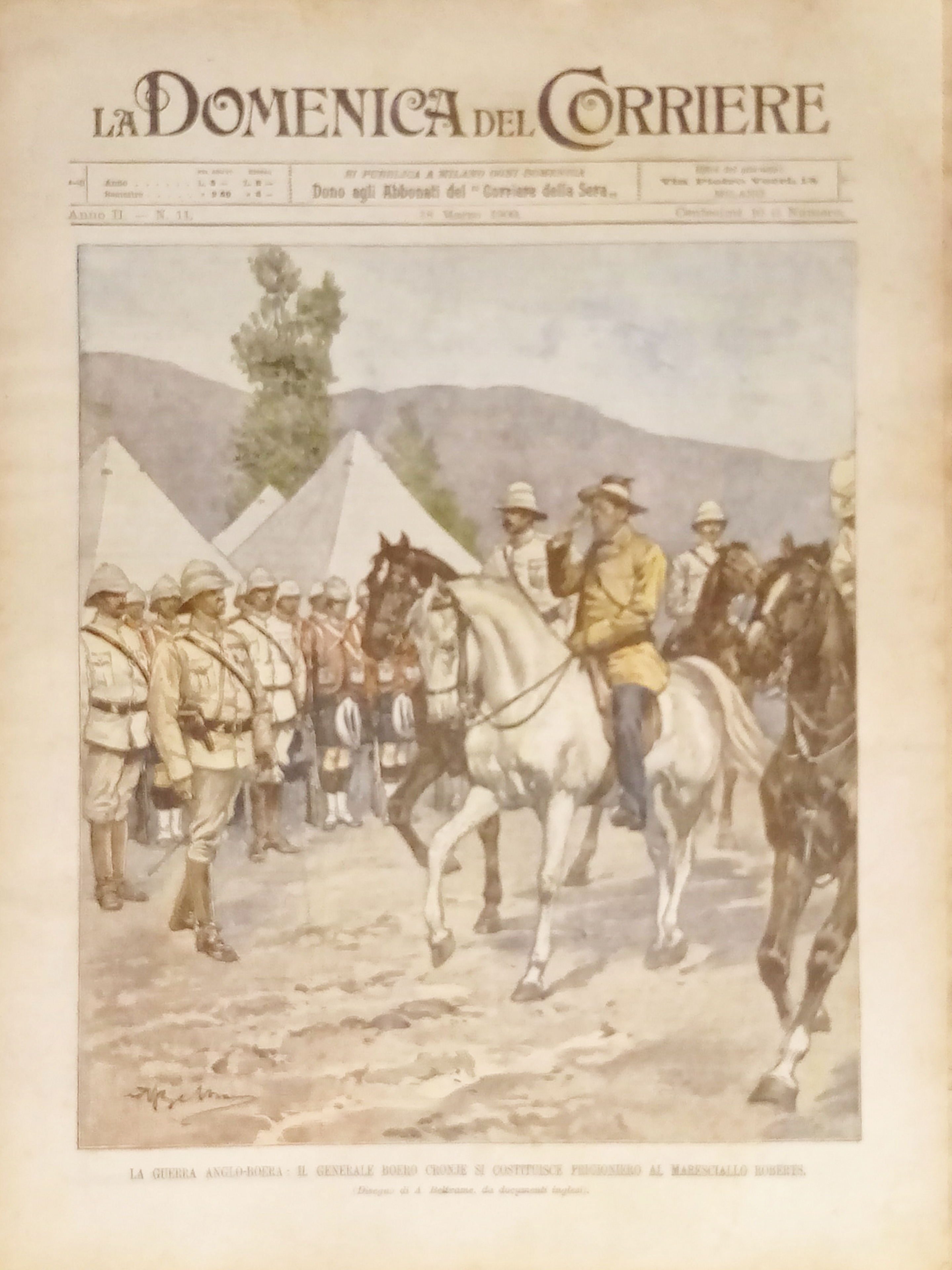 La Domenica del Corriere N. 12 - 1900 La guerra …