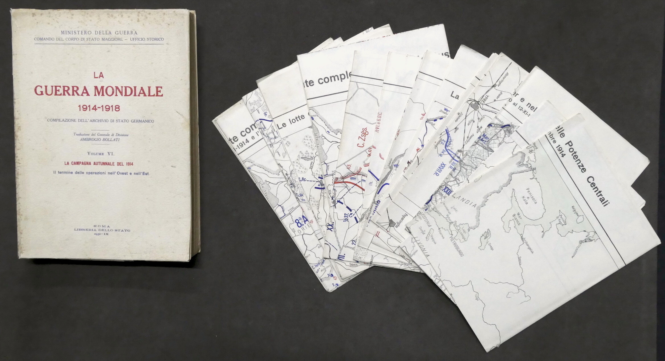 La Guerra Mondiale 1914-1918 Vol. VI + tavole - Campagna …