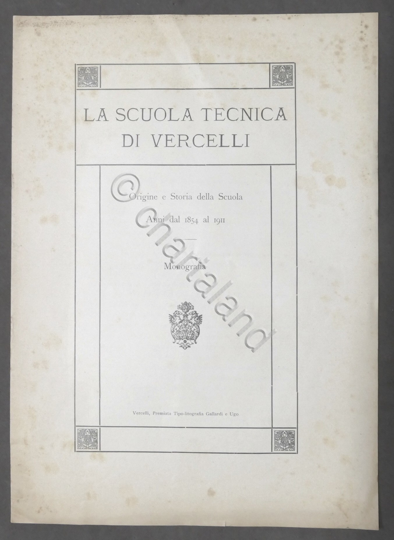 La Scuola Tecnica di Vercelli - Origine e Storia dal …