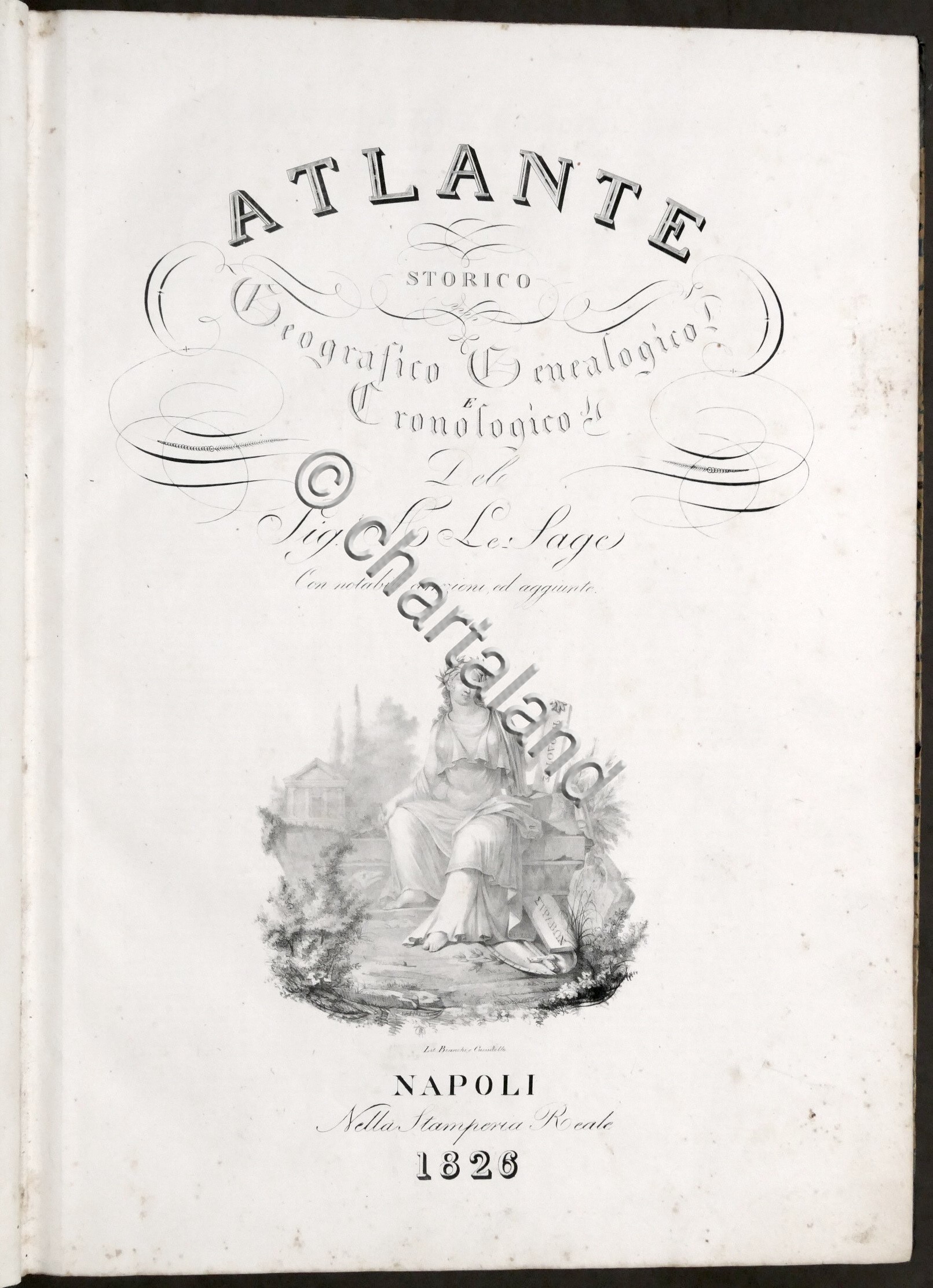 Le Sage - Atlante storico, geografico, genealogico e cronologico - …