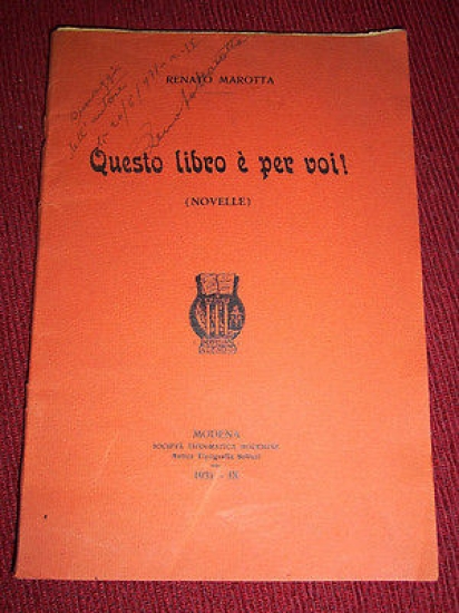Lettaratura R. Marotta - Questo libro è per voi ! …