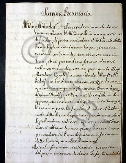 Lettera Sigillo Richiesta Annullamento Matrimonio 1837