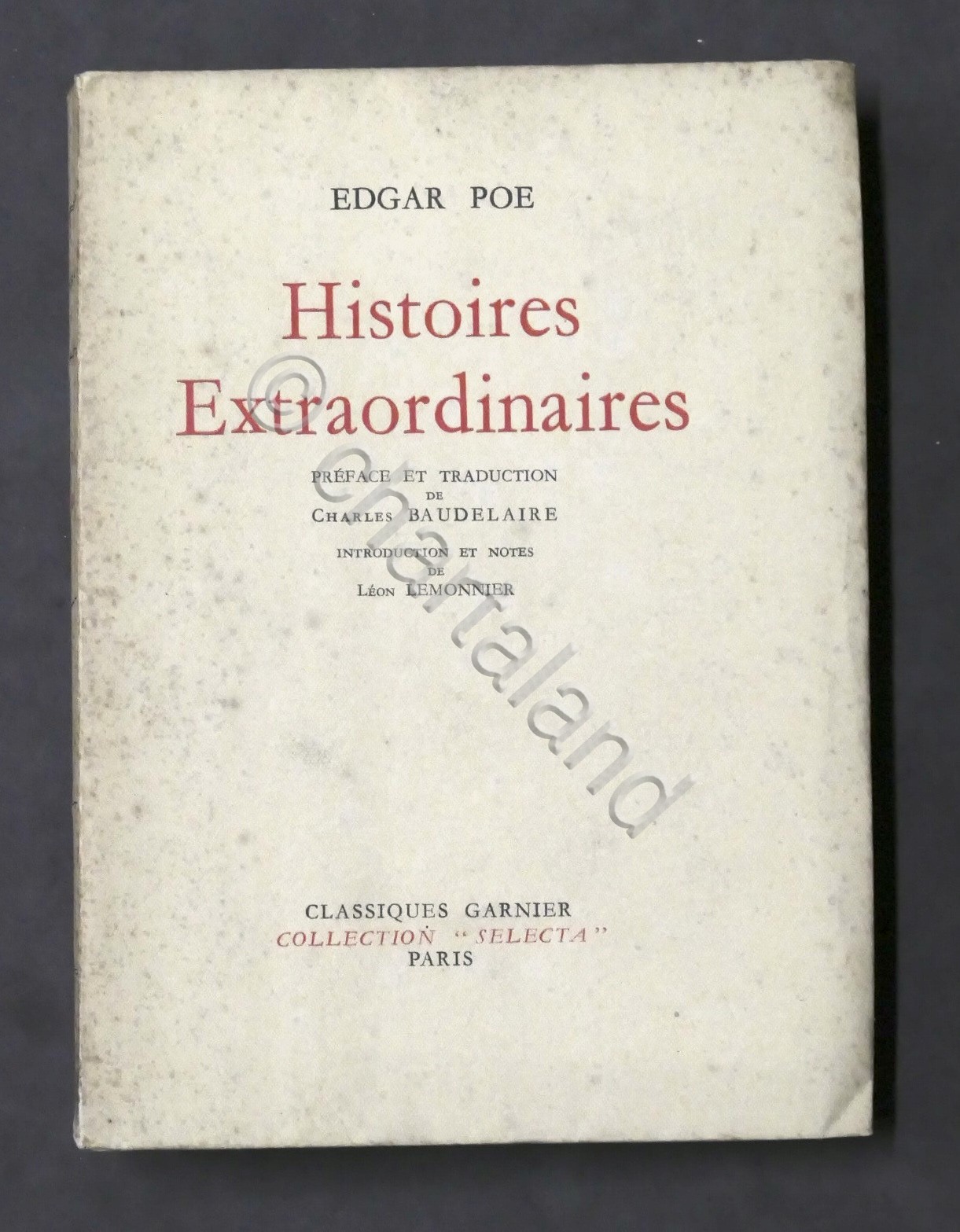 Letteratura - Edgar Poe - Histoires extraordinaires - Ed. numerata …