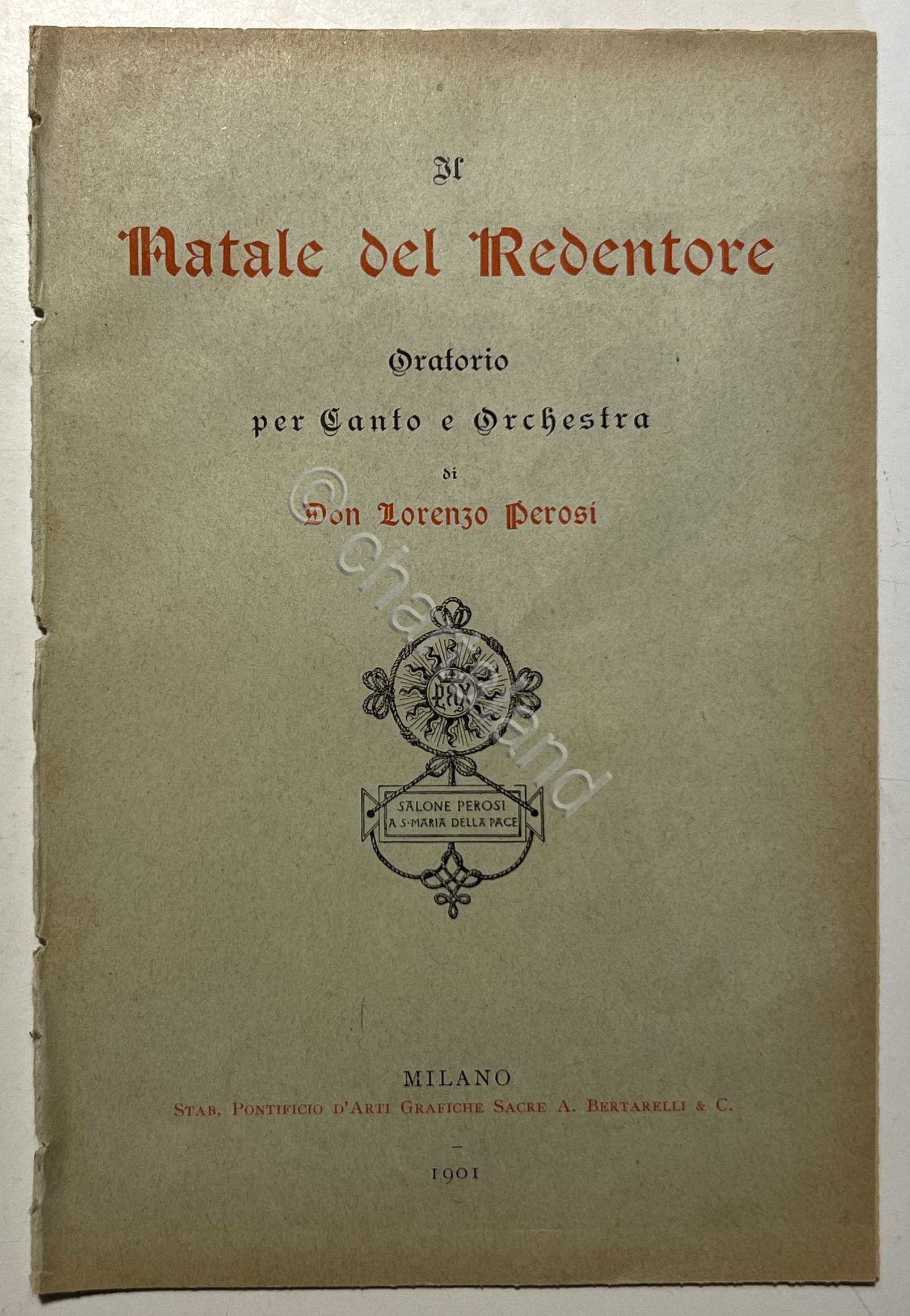 Libretto Opera - Don L. Perosi - Il Natale del …