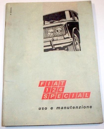 Libretto Uso Manutenzione FIAT 124 Special - ed. 1969