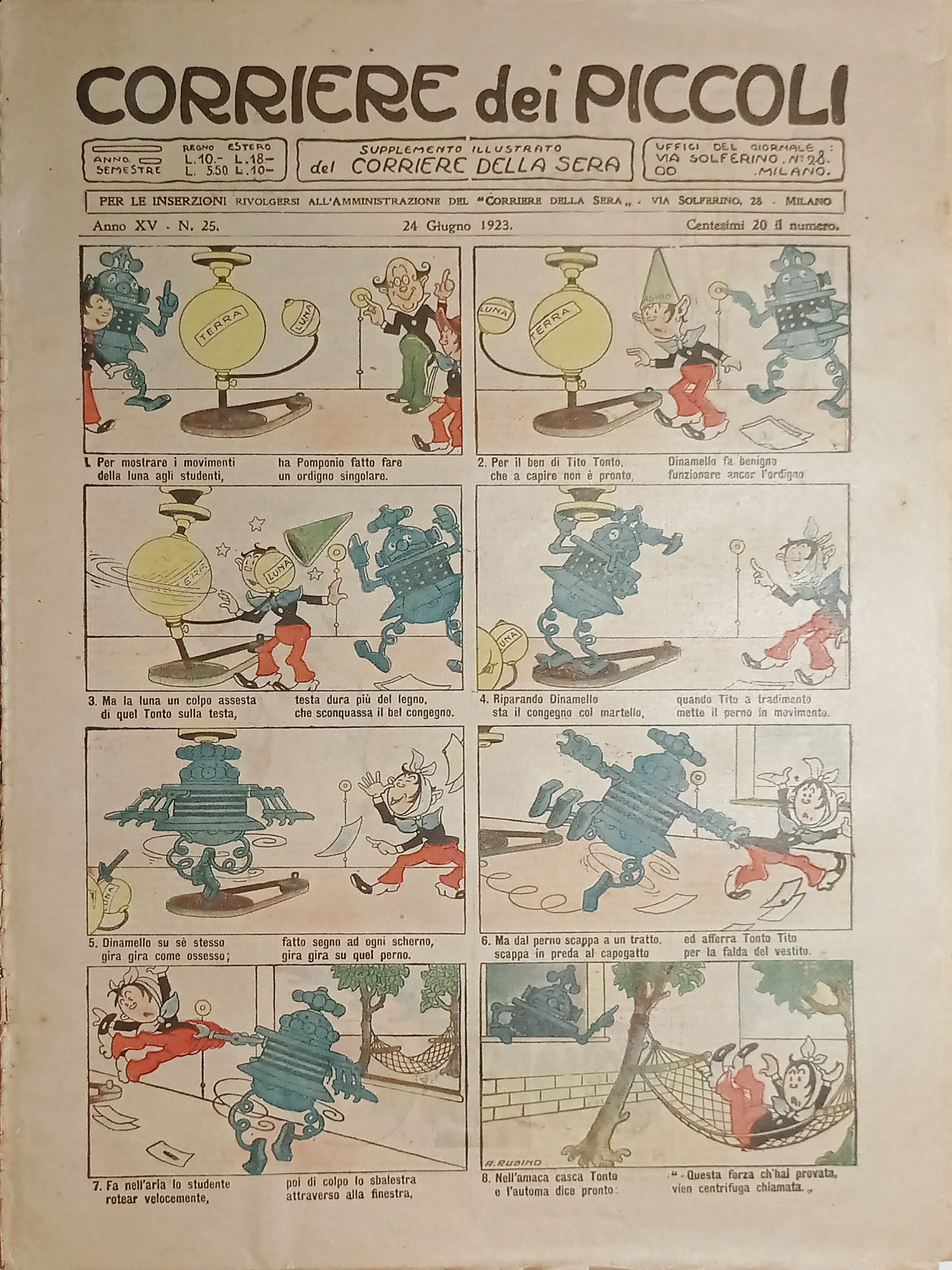 Libri Ragazzi - Corriere dei Piccoli N. 25 - 1923 …