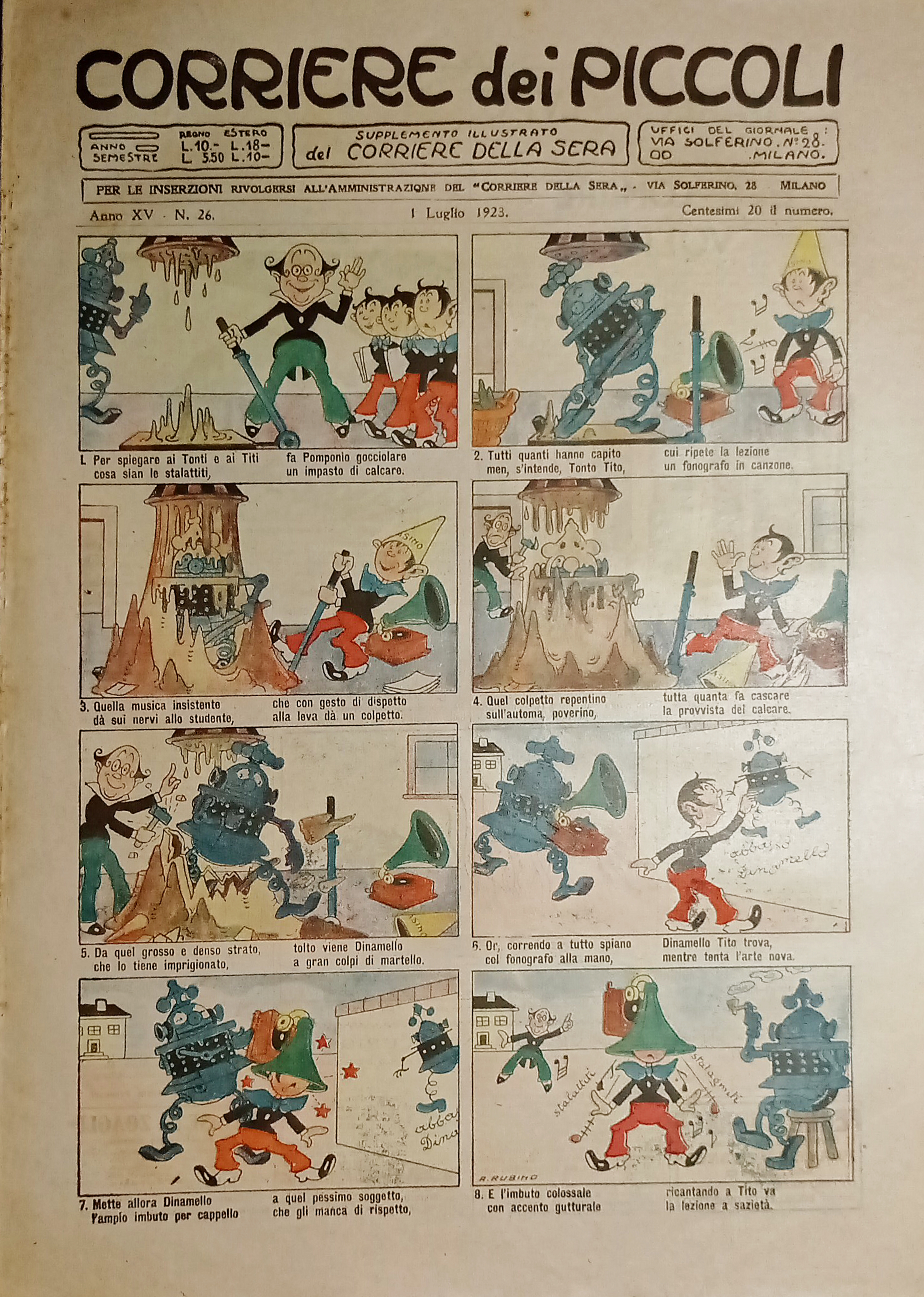 Libri Ragazzi - Corriere dei Piccoli N. 26 - 1923 …