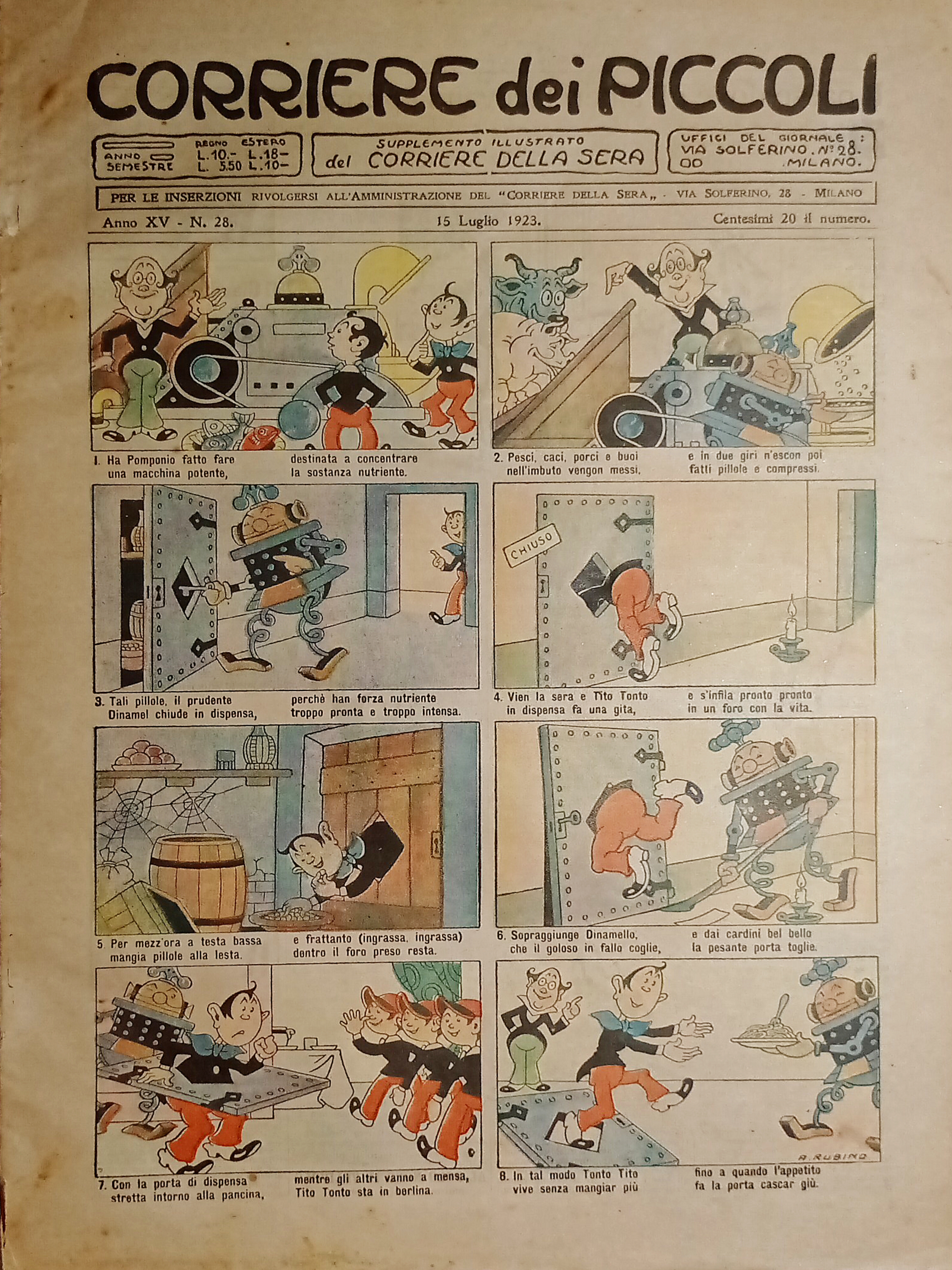 Libri Ragazzi - Corriere dei Piccoli N. 28 - 1923 …