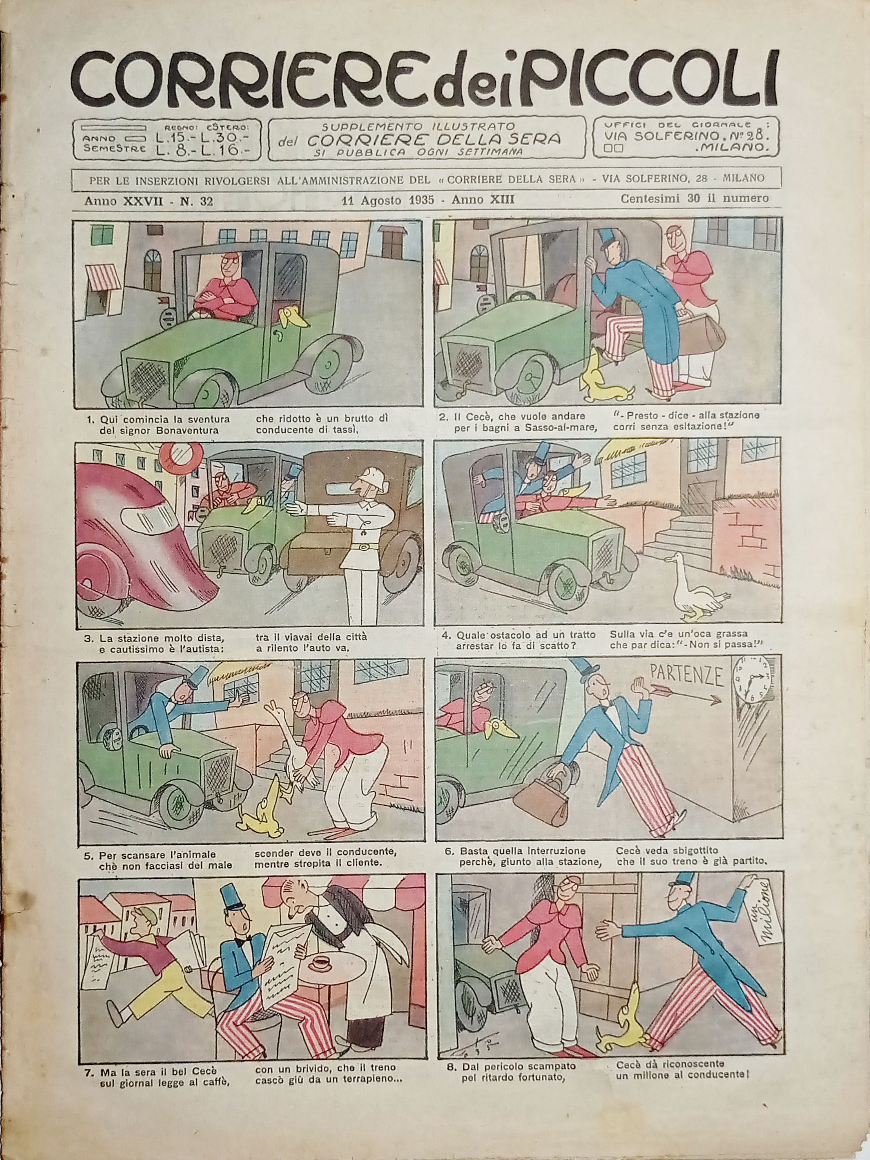 Libri Ragazzi - Corriere dei Piccoli N. 32 - 1935 …