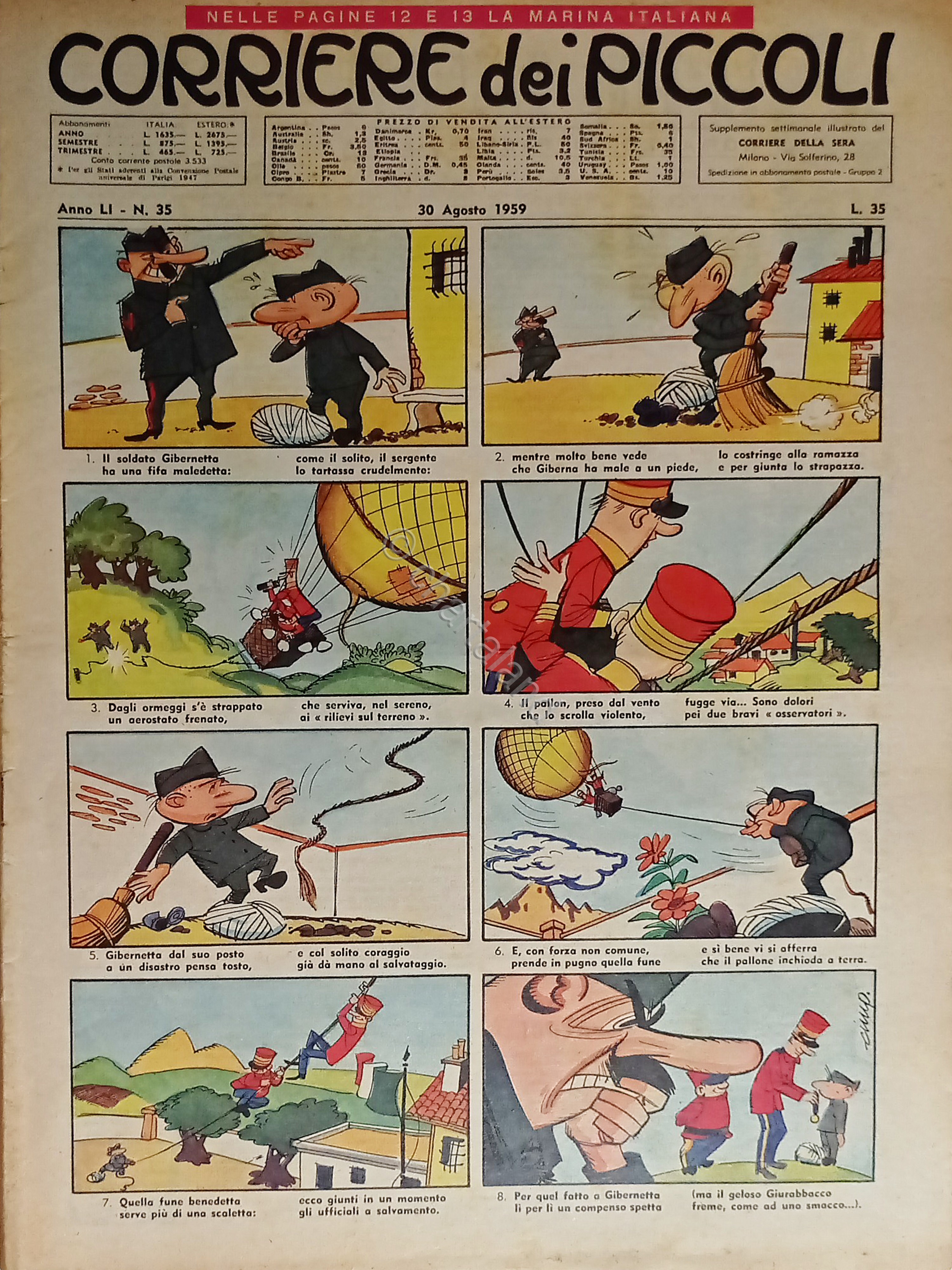 Libri Ragazzi - Corriere dei Piccoli N. 35 - 1959