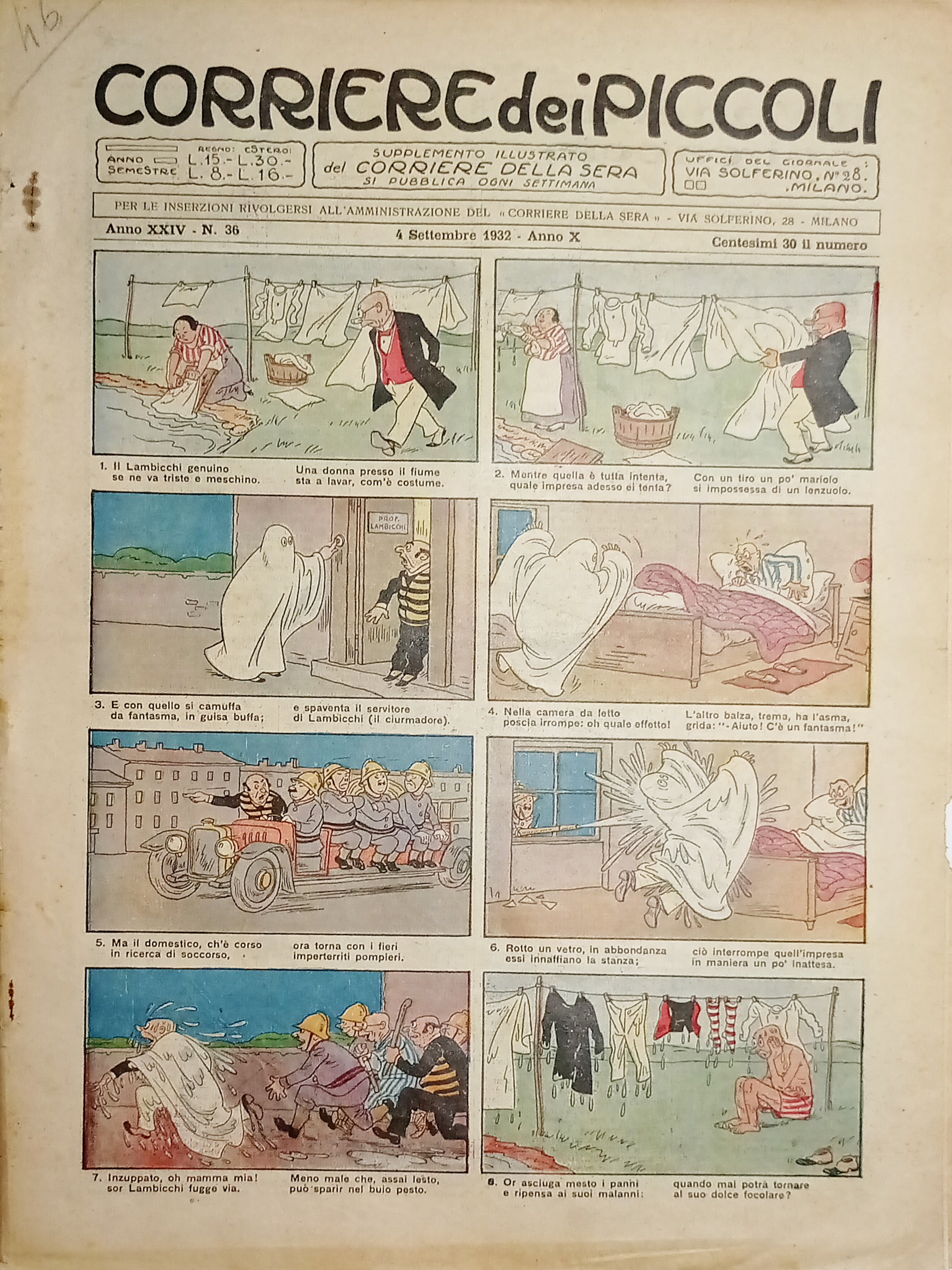 Libri Ragazzi - Corriere dei Piccoli N. 36 - 1932