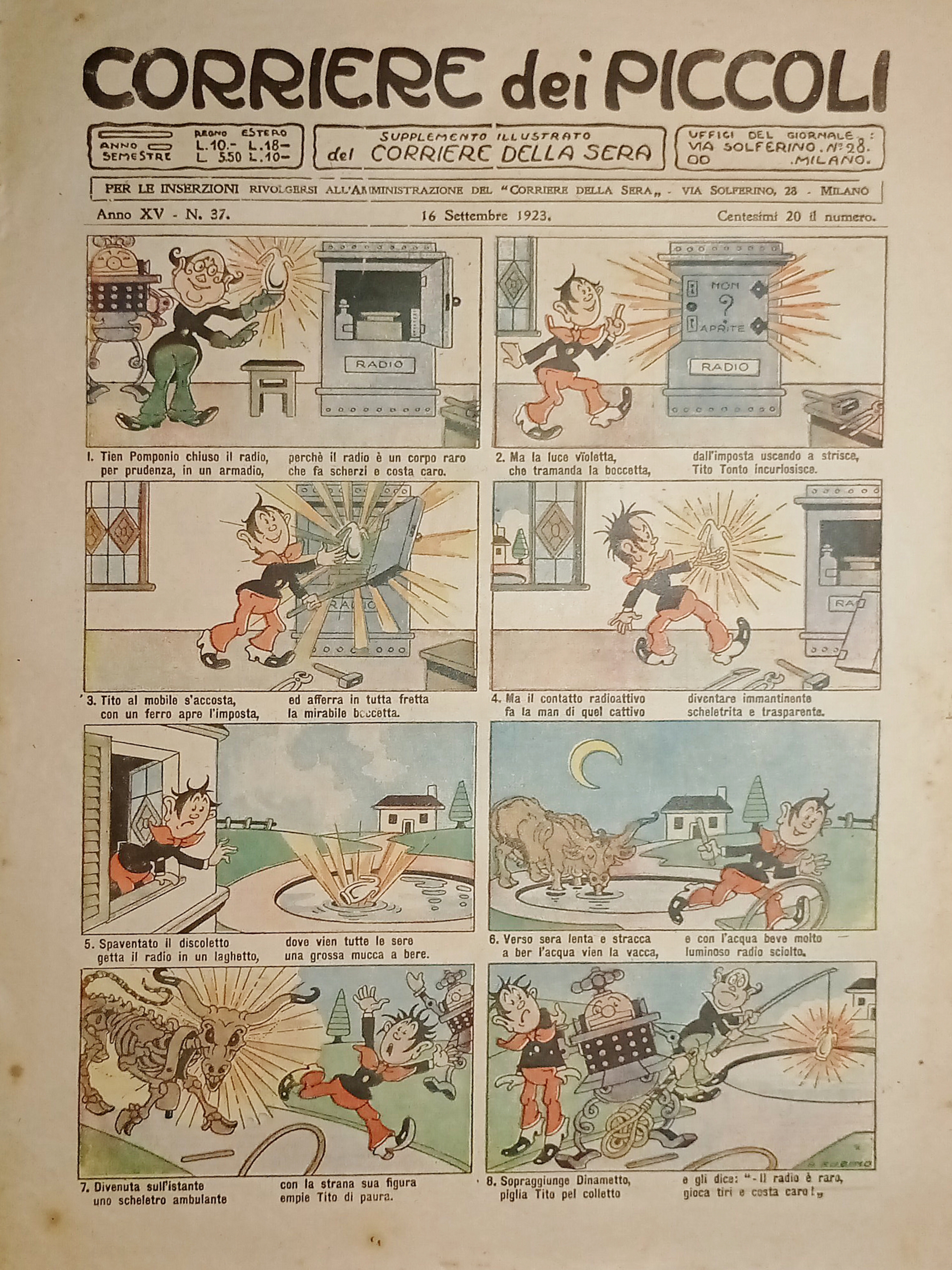 Libri Ragazzi - Corriere dei Piccoli N. 37 - 1923 …