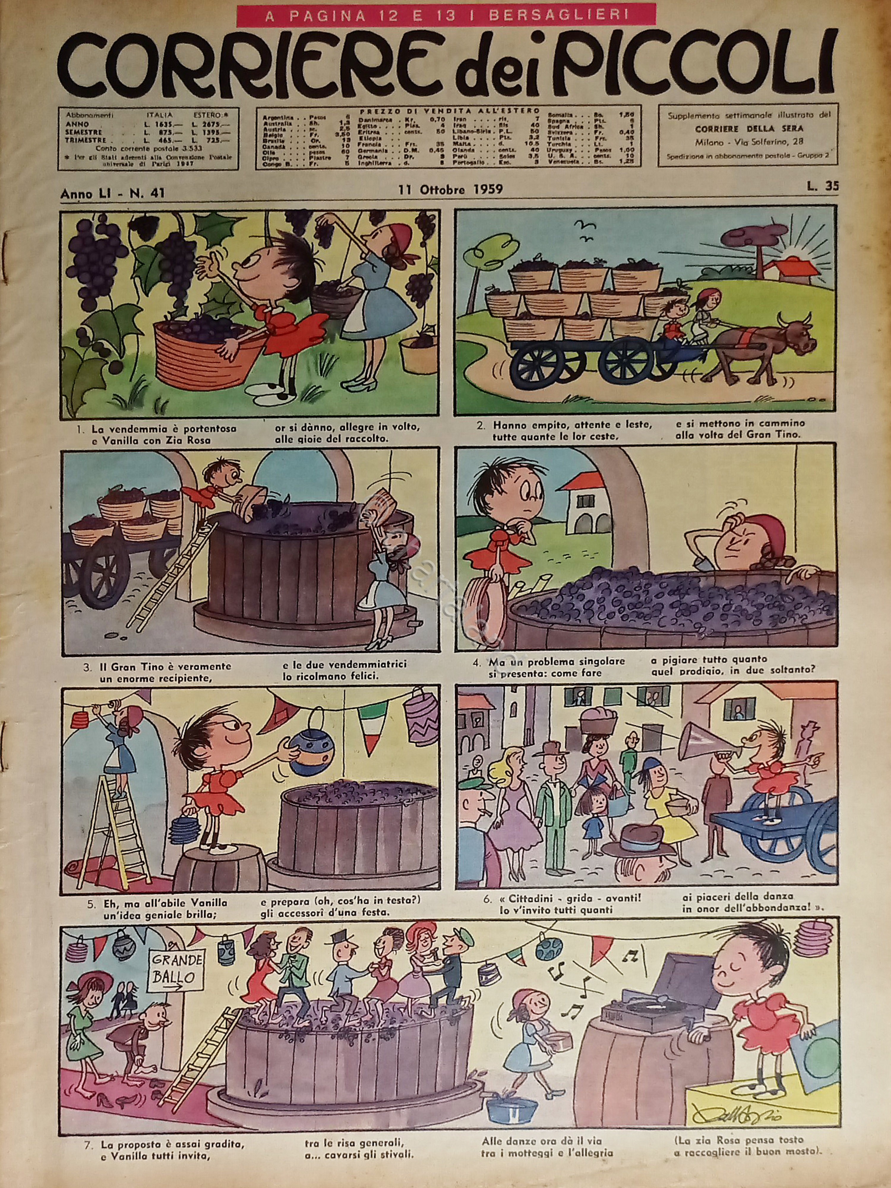 Libri Ragazzi - Corriere dei Piccoli N. 41 - 1959