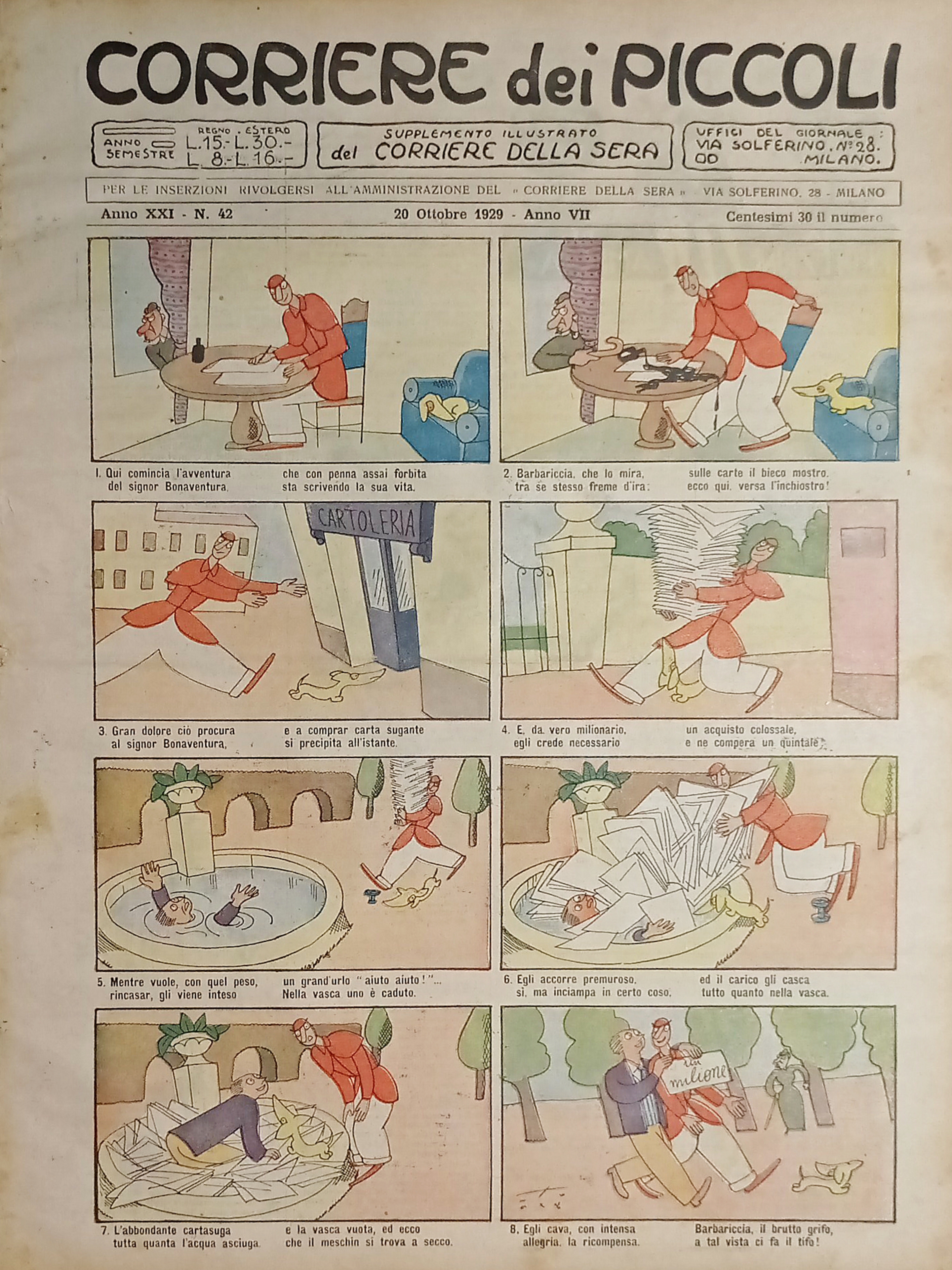 Libri Ragazzi - Corriere dei Piccoli N. 42 - 1929