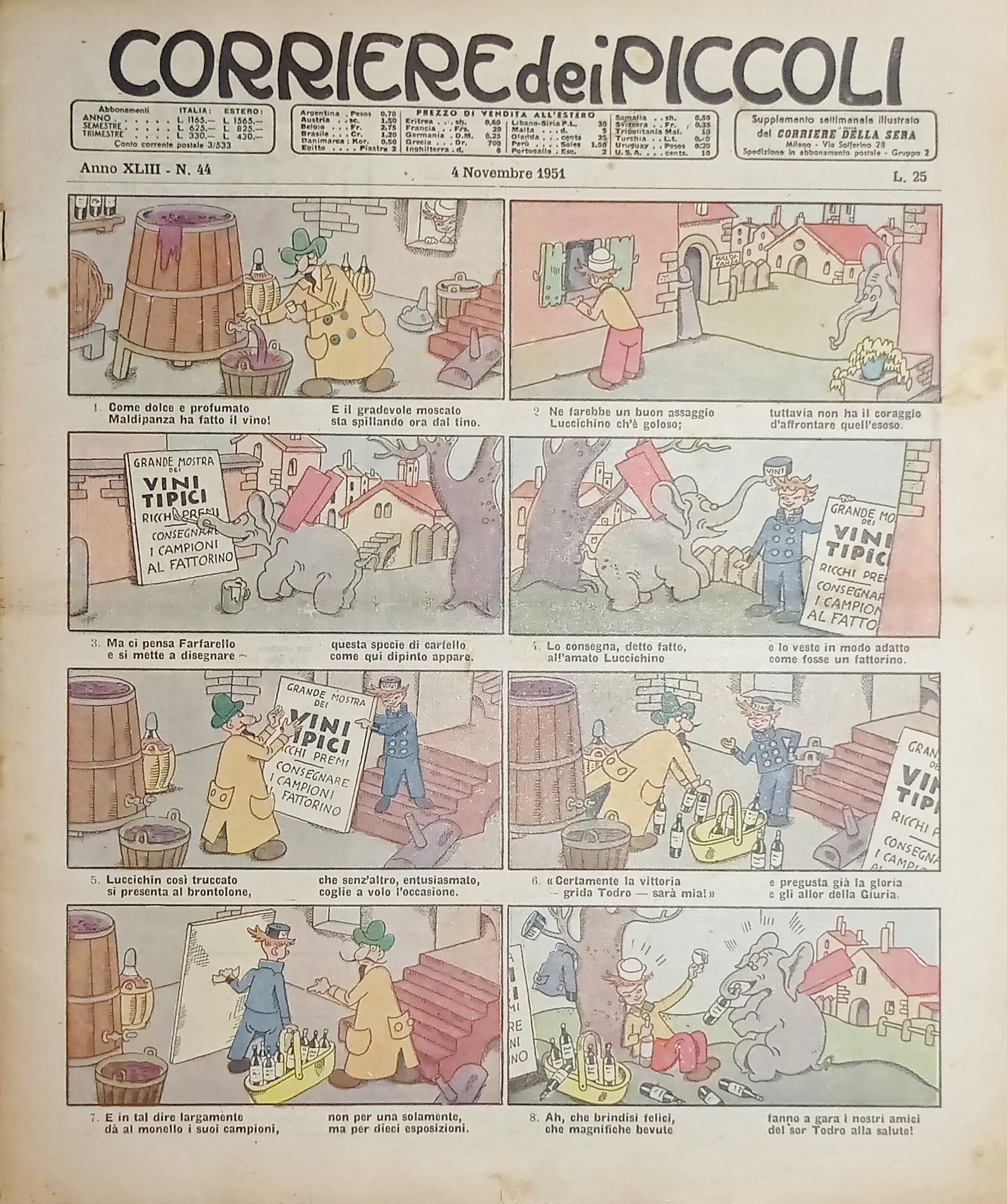 Libri Ragazzi - Corriere dei Piccoli N. 44 - 1951