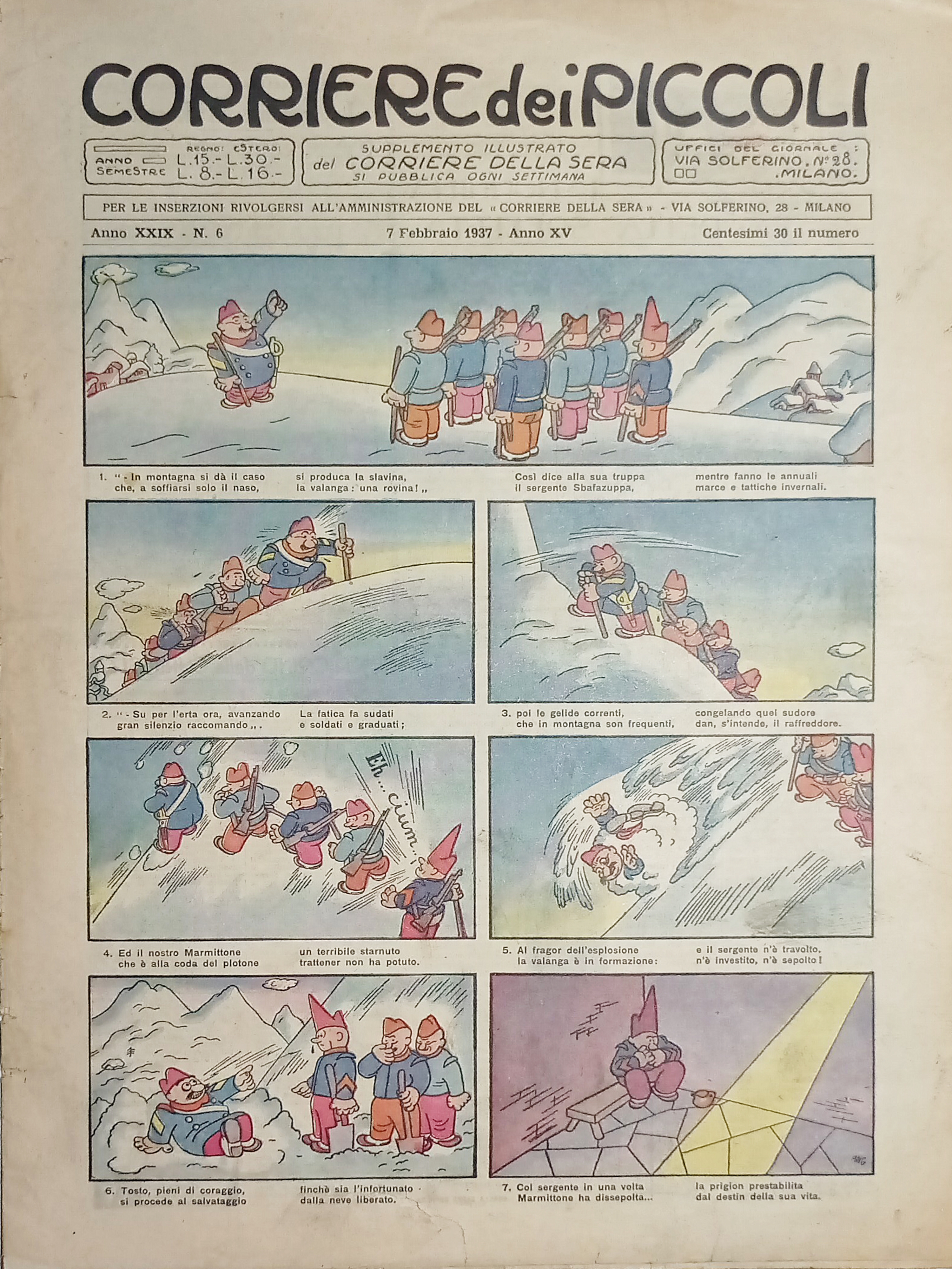 Libri Ragazzi - Corriere dei Piccoli N. 6 - 1937 …