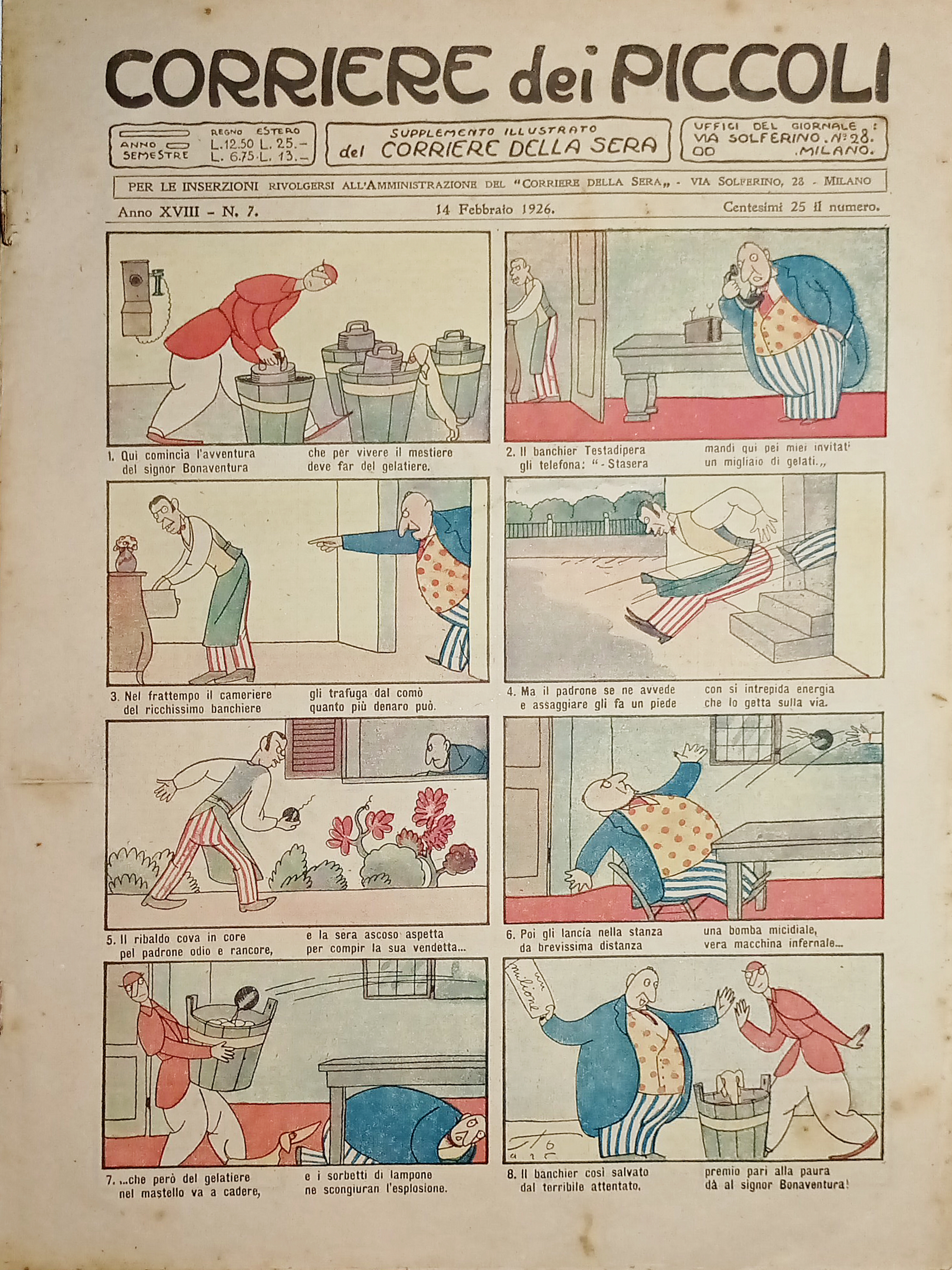 Libri Ragazzi - Corriere dei Piccoli N. 7 - 1926 …