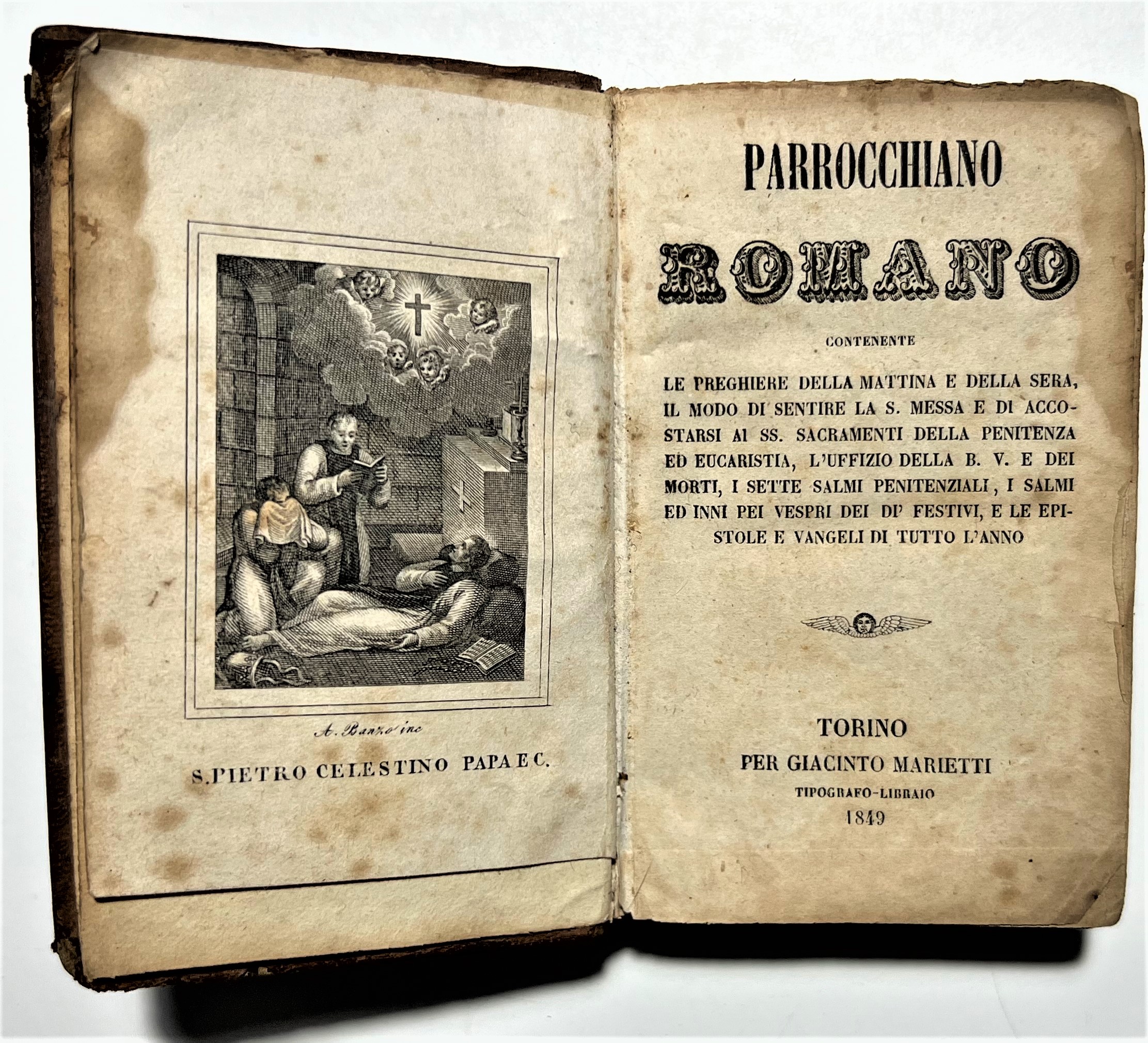 Libro Tascabile di Religione - Parrocchiano Romano - ed. 1849