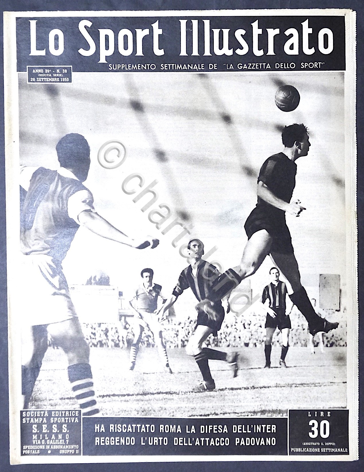 Lo Sport Illustrato N. 38 - 1950 - La difesa …