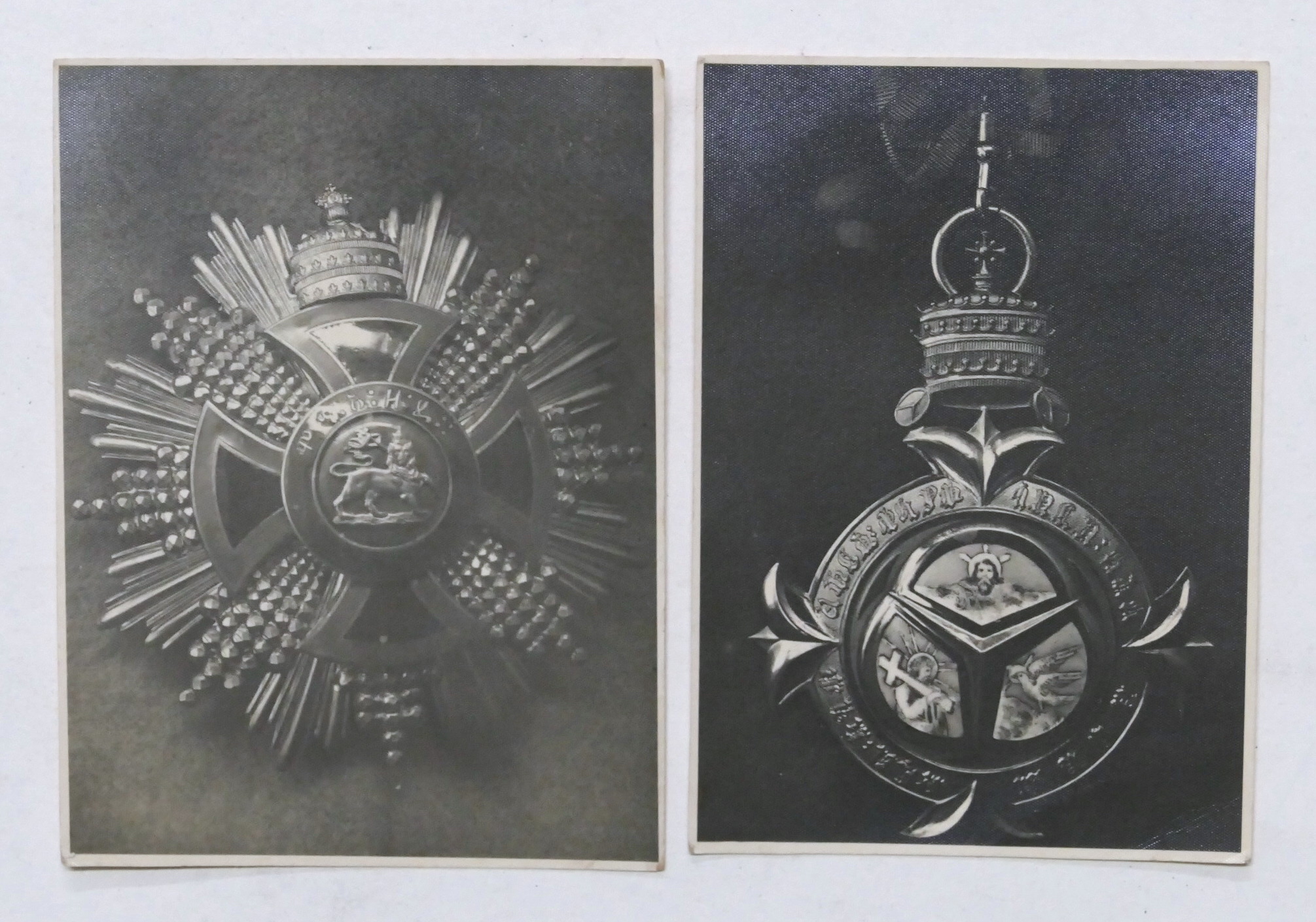 Lotto 2 fotografie Medaglie Onorificenze Eritrea - anni '30