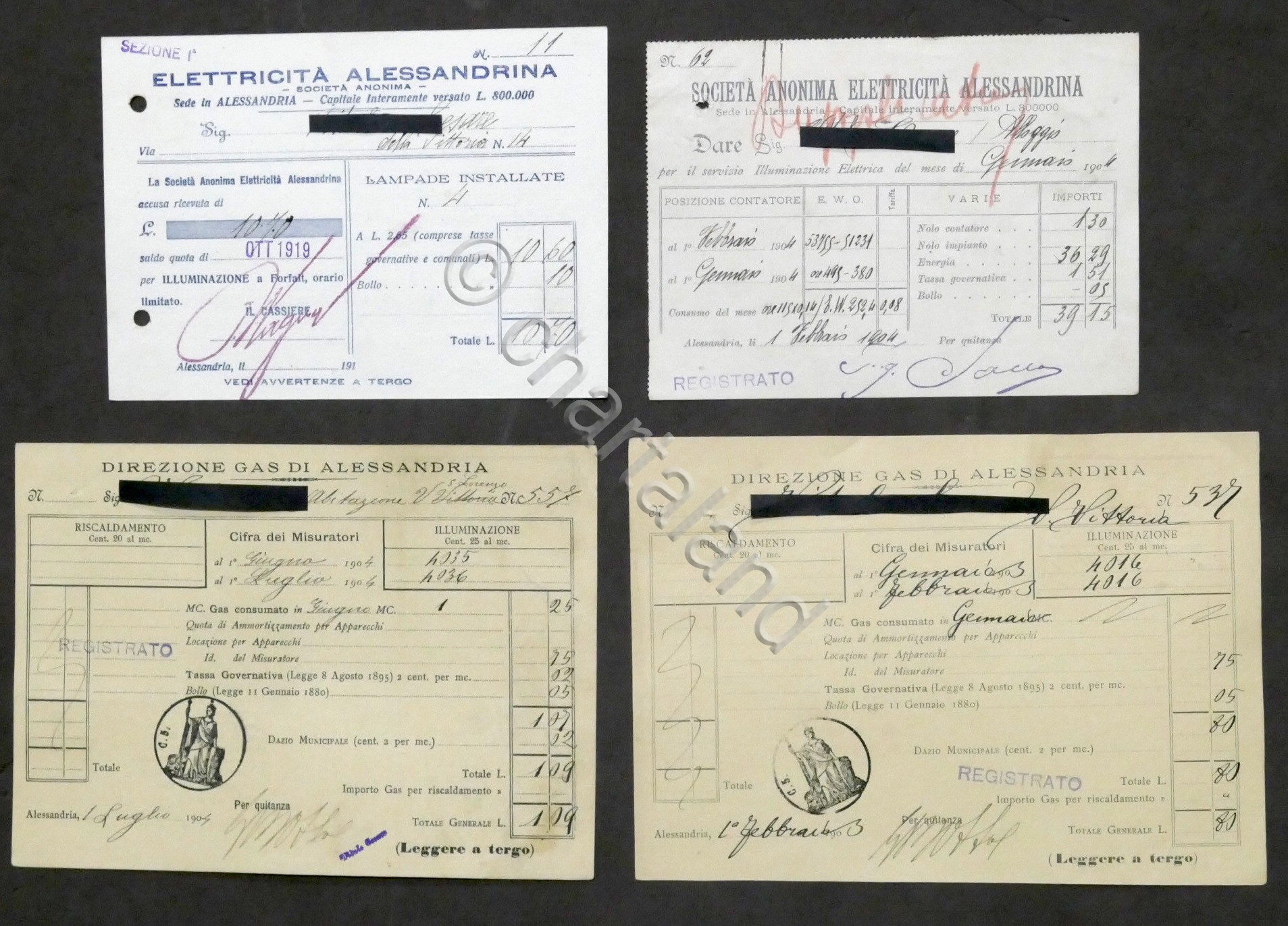 Lotto 4 bollette elettricità e gas - Alessandria - inizio …