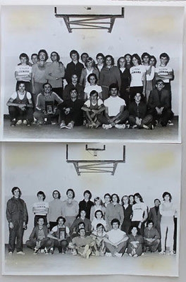 lotto 5 fotografie formazione atletica Legnano 1973 con impianti