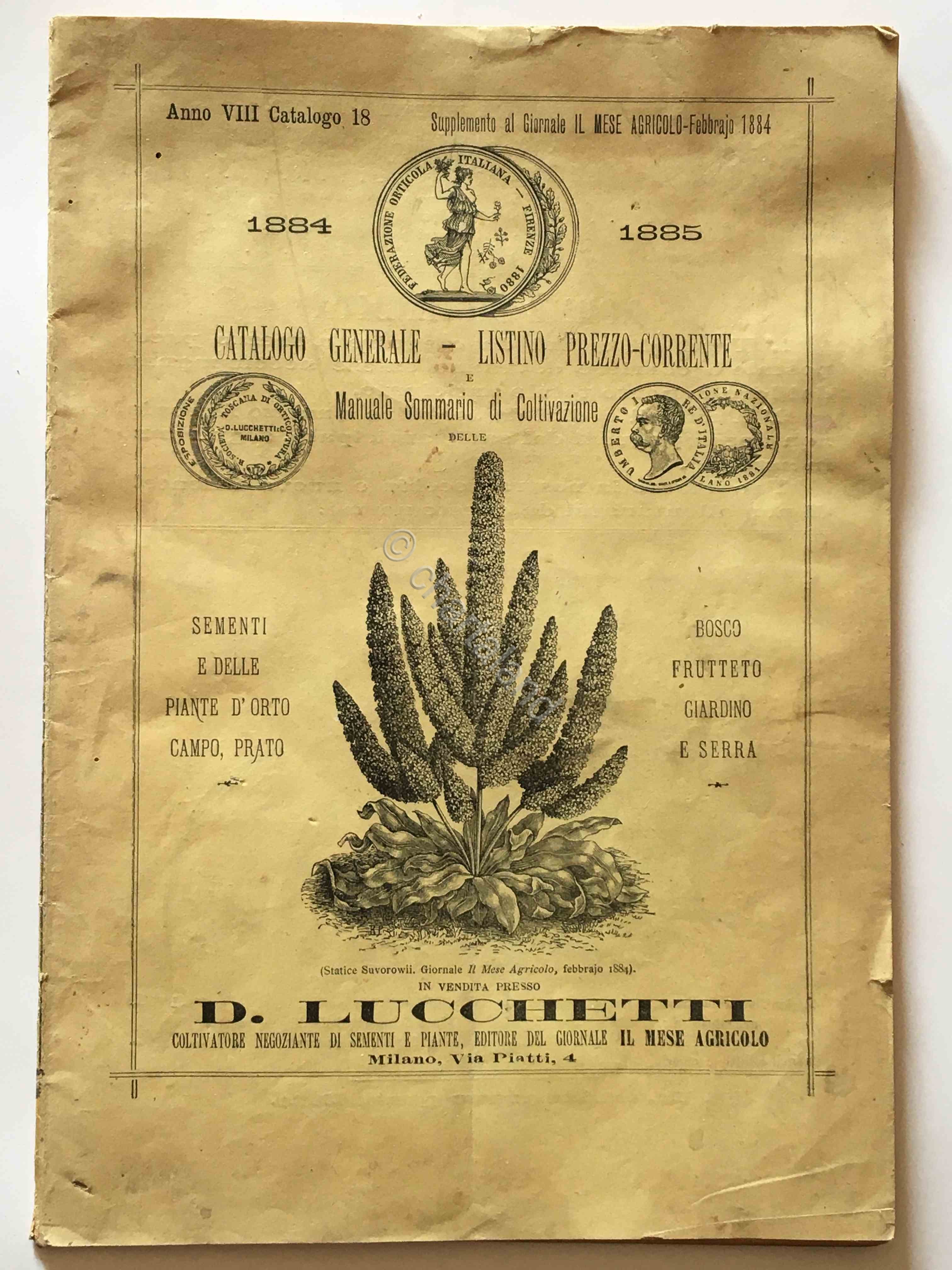 Lucchetti - Catalogo Generale N. 18 - Manuale sommario di …