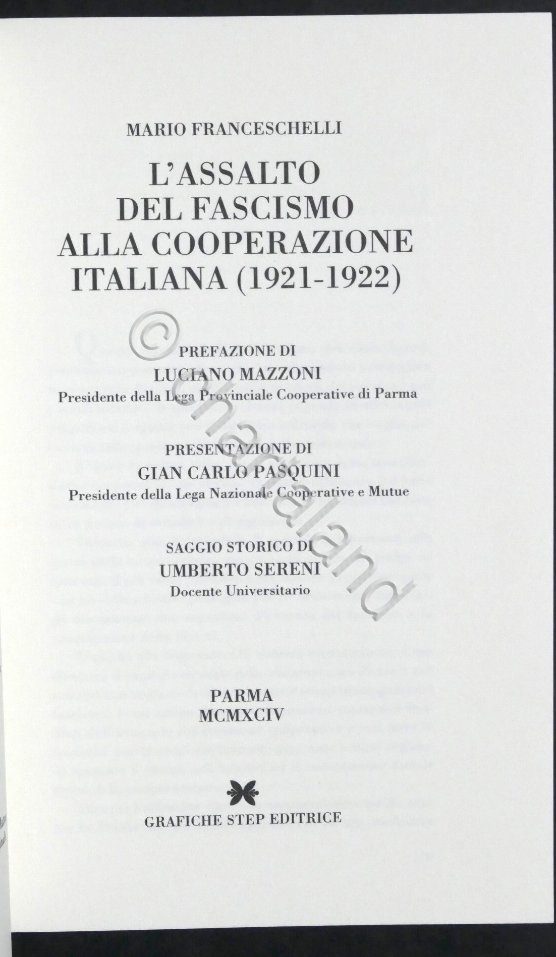 M. Franceschelli - L'assalto del fascismo alla cooperazione italiana - …