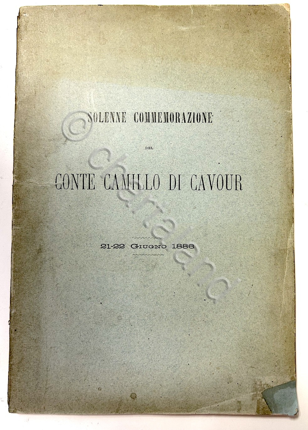 M. Minghetti - Cavour - Solenne commemorazione 21-22 giugno 1886 …