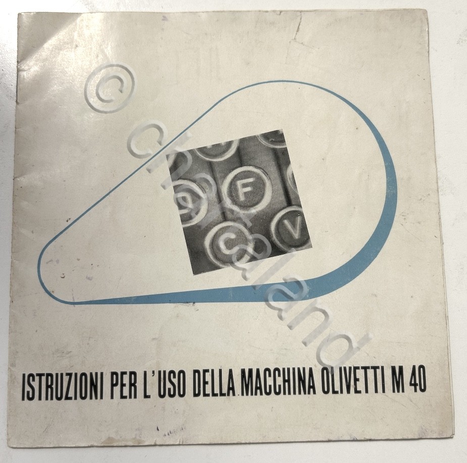 Macchina per scrivere Olivetti M40 - Istruzioni per l'uso - …