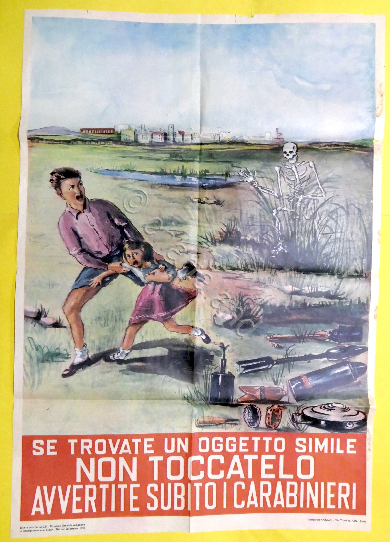 Manifesto: Campagna contro le bombe inesplose della seconda guerra mondiale …