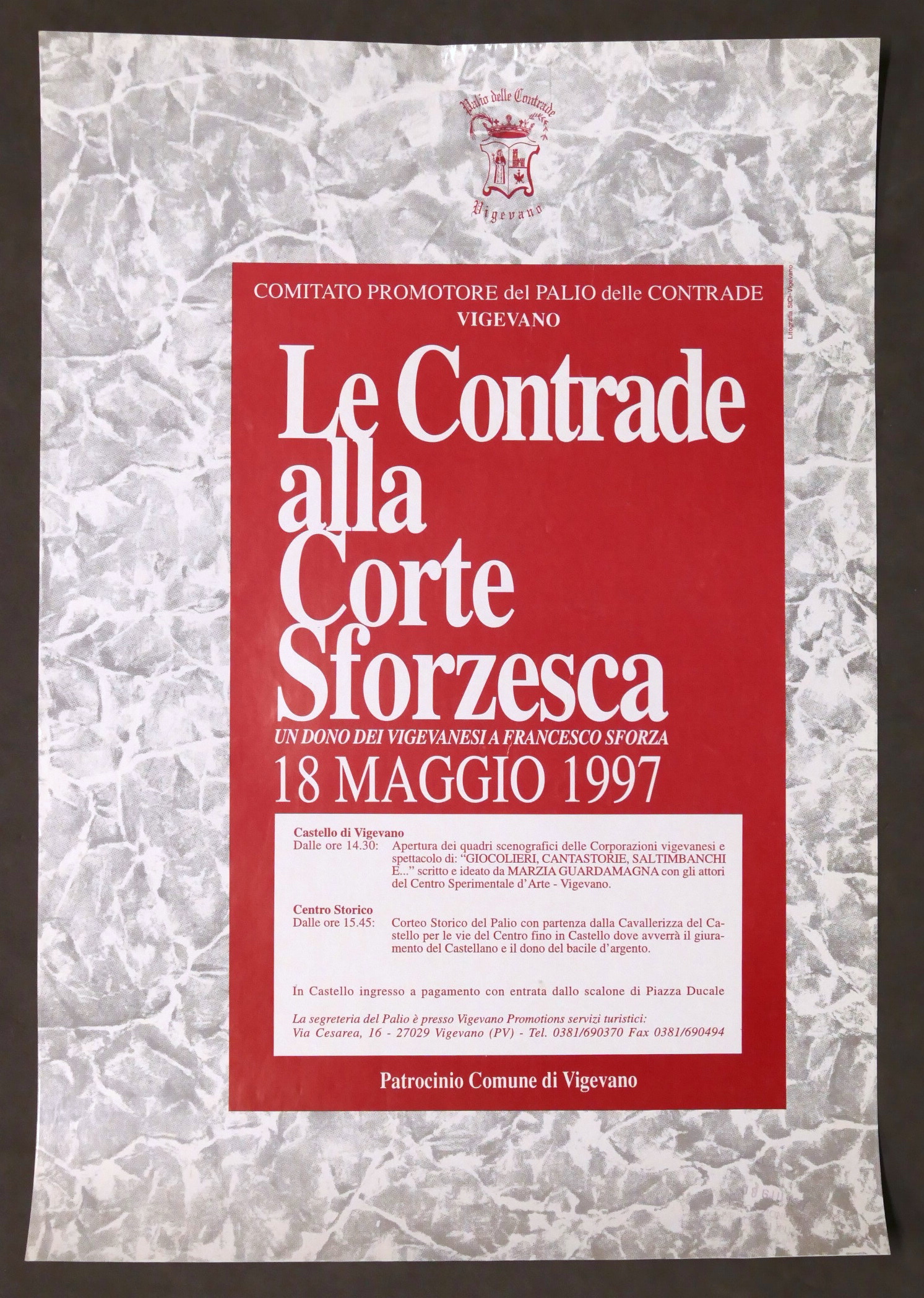 Manifesto Città di Vigevano - Le Contrade alla Corte Sforzesca …