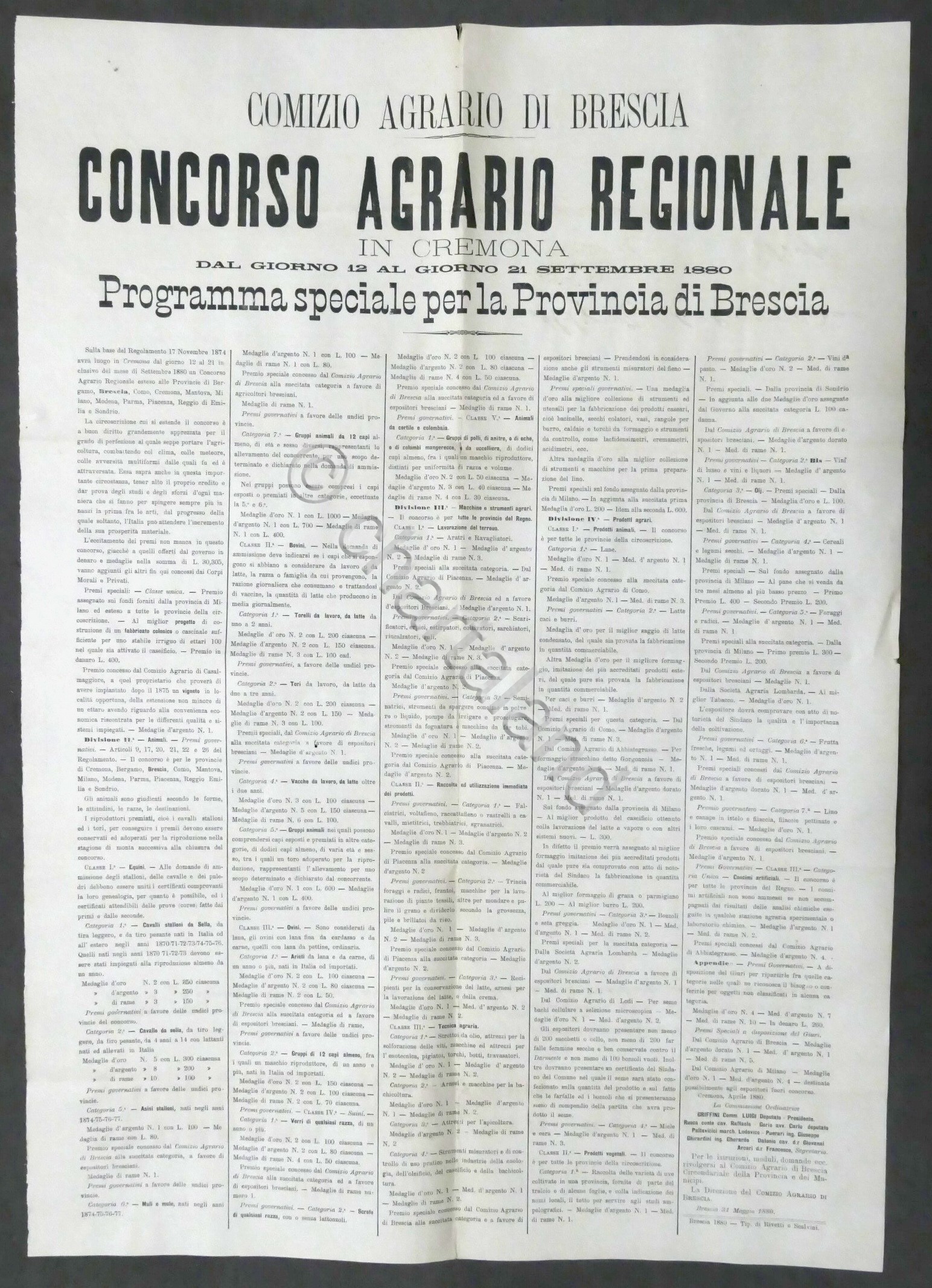 Manifesto Concorso Agrario Regionale - Programma Provincia di Brescia - …