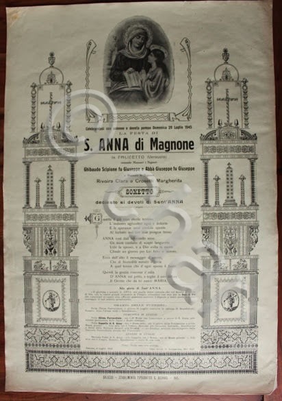 Manifesto devozionale Falicetto Verzuolo - Sant' Anna di Magnone - …
