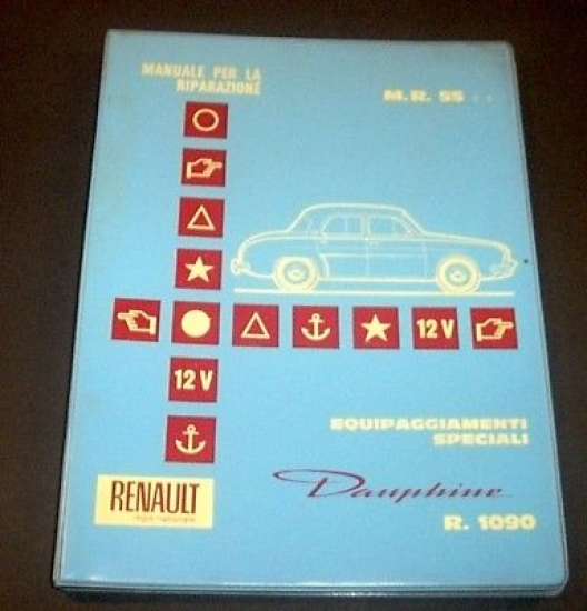 Manuale Riparazioni Renault Dauphine R. 1090 - Equipaggiamenti Speciali - …