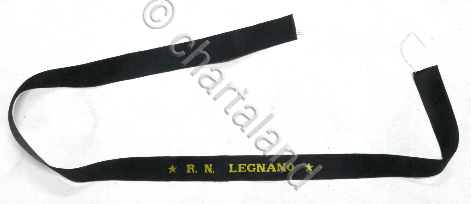 Marina Militare - Nastro cappello Regia Nave R. N. Legnano …