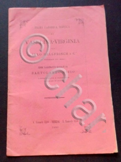 Medicina - C. Hellfrisch - Prima Fabbrica Tedesca di Vaselina …