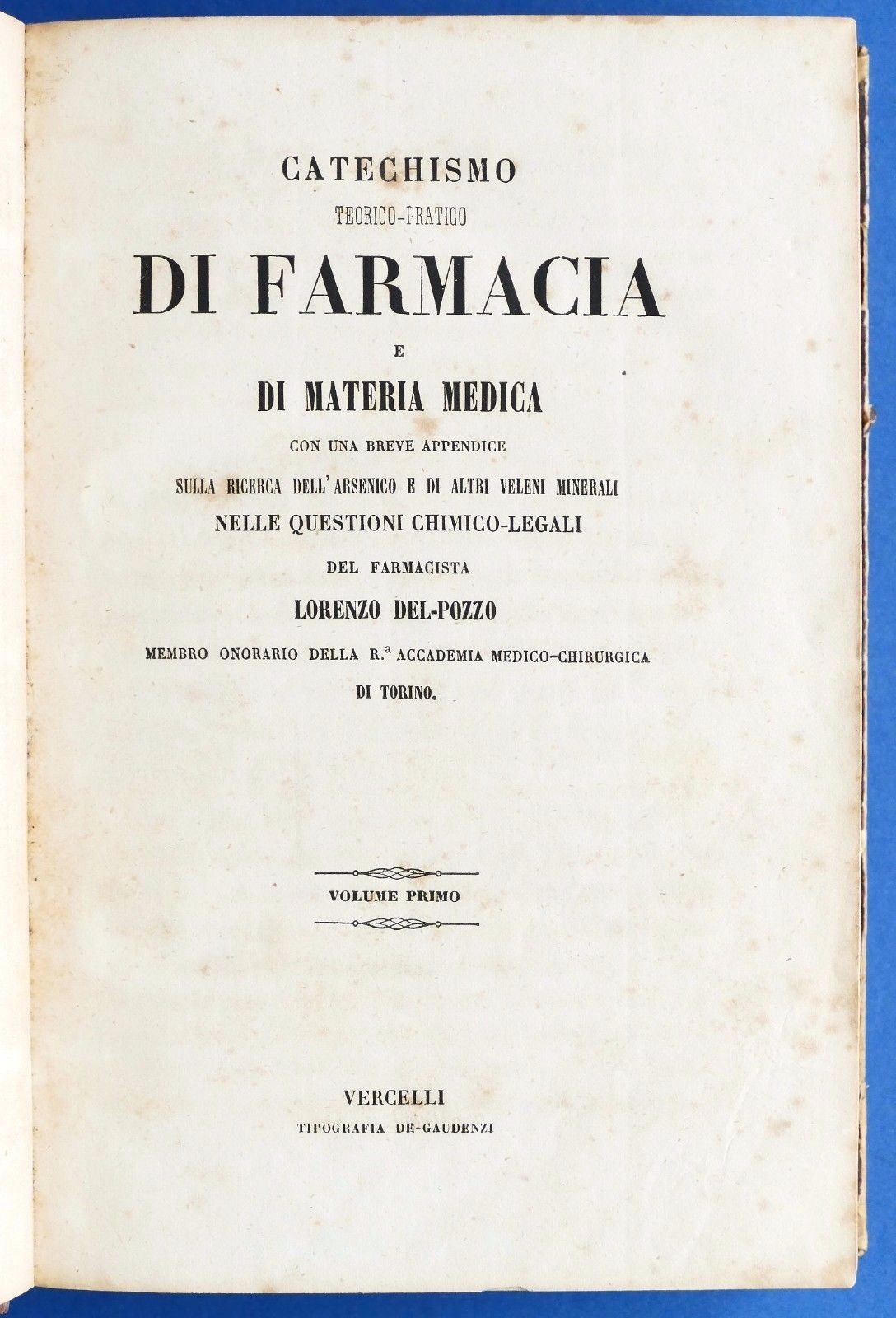 Medicina Del Pozzo Catechismo teorico-pratico Farmacia - Arsenico veleni - …