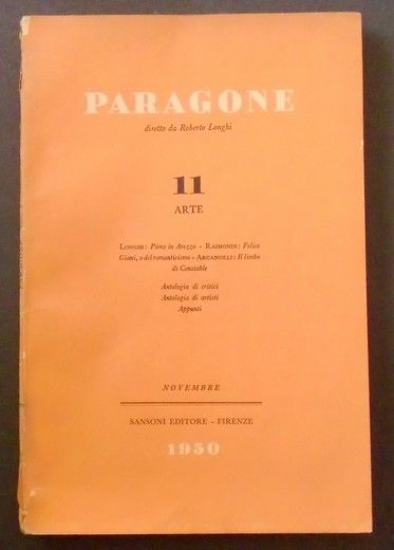 Mensile di Arte Figurativa e Letteratura - Paragone - Anno …