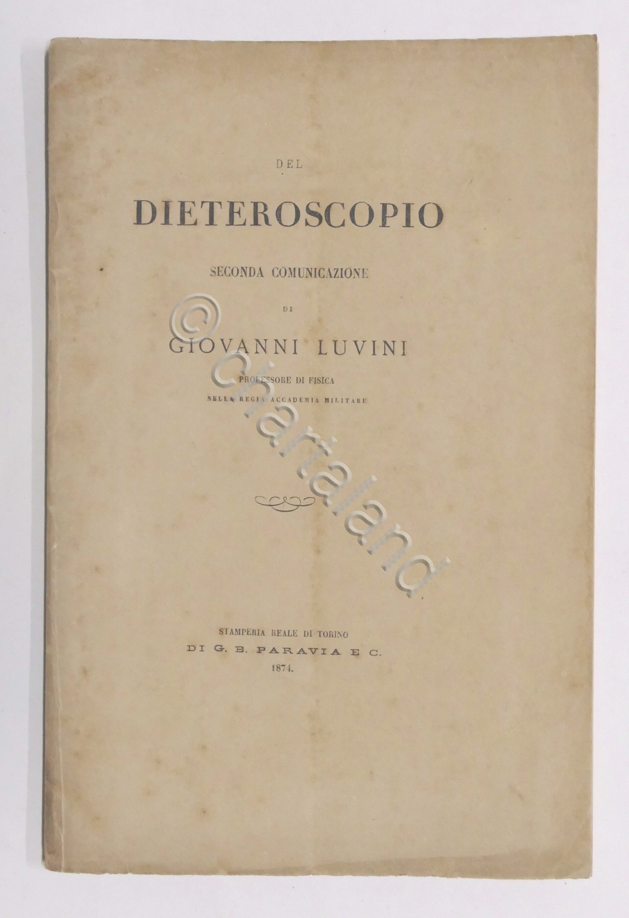 Meteorologia - Del dieteroscopio Seconda comunicazione di Giovanni Luvini - …