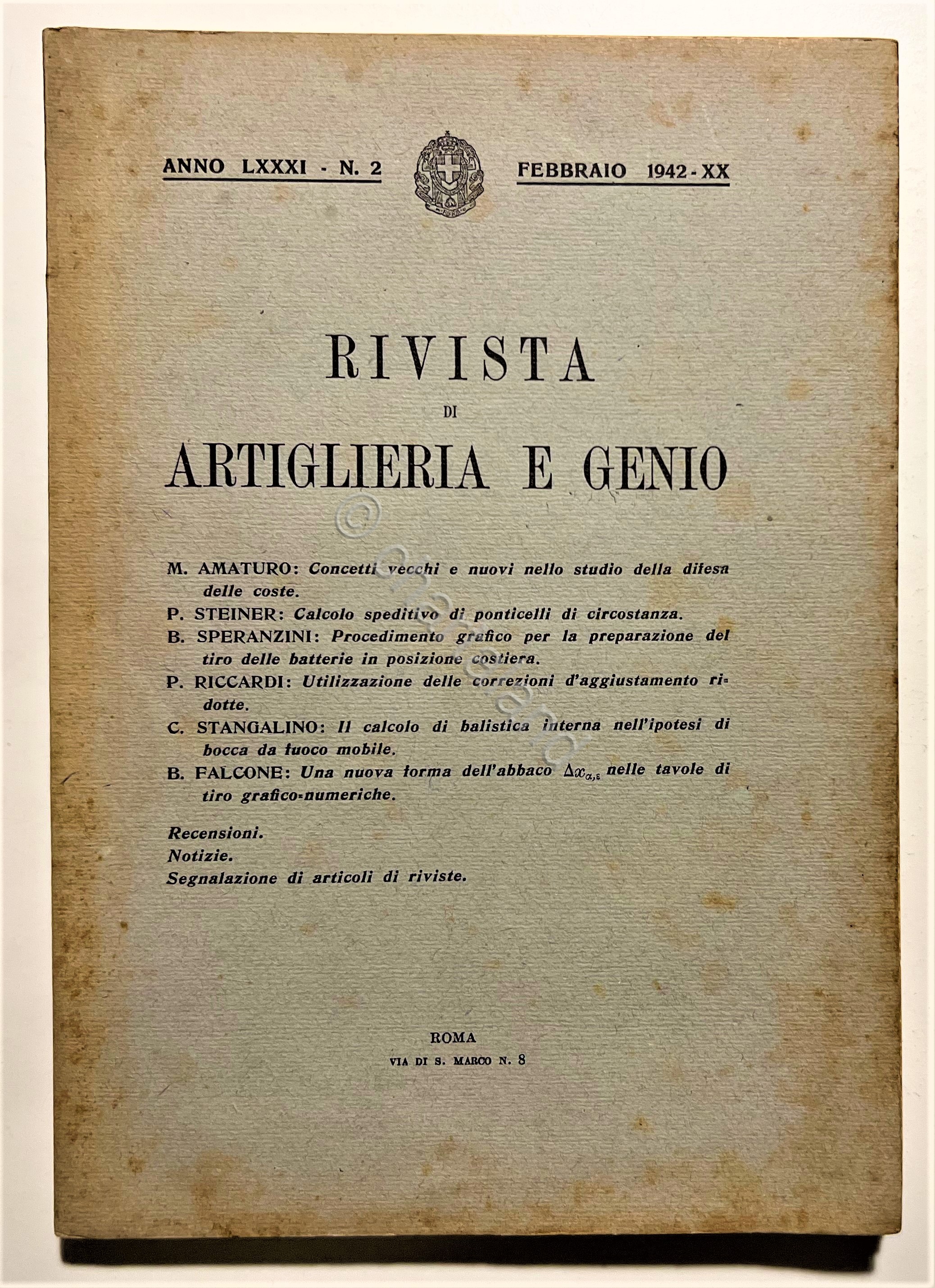 Militaria - Rivista di Artiglieria e Genio N. 2 - …